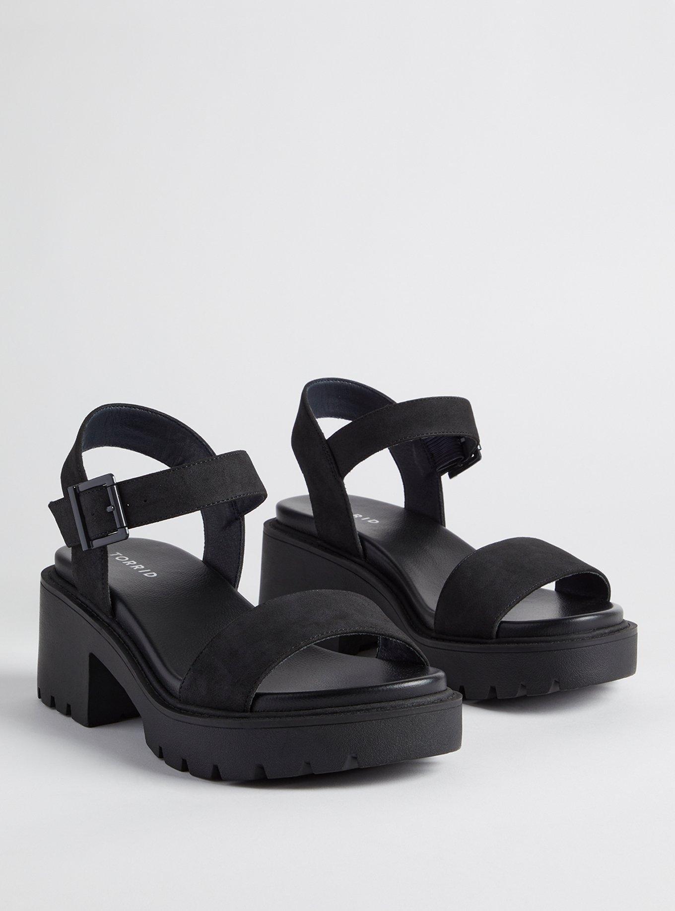 Plus Size - Lug Bottom Heeled Sandal (WW) - Torrid