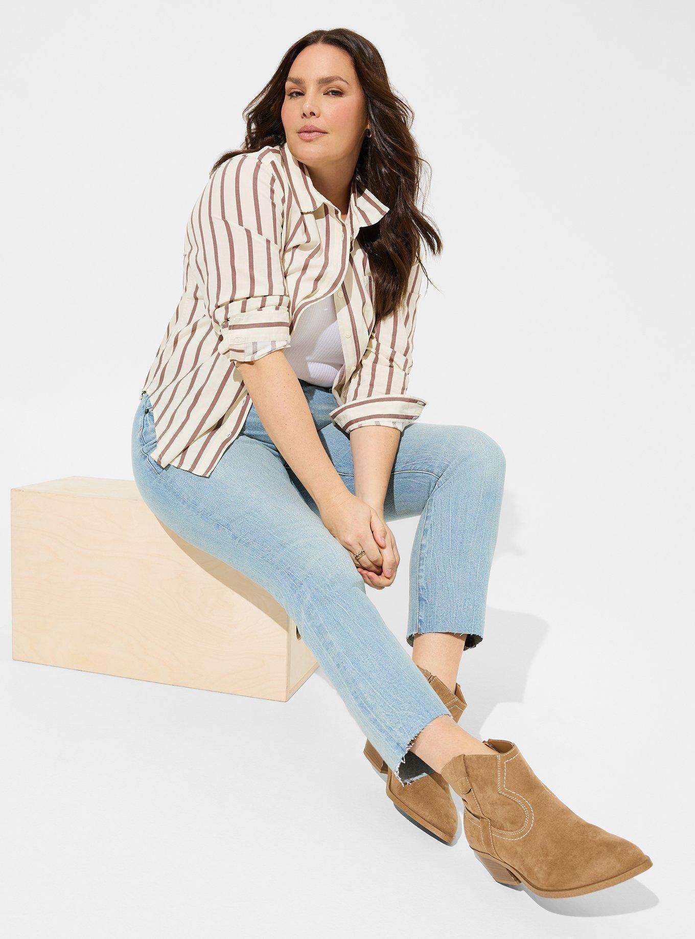 Lizzie Cotton Button Up Long Sleeve Shirt