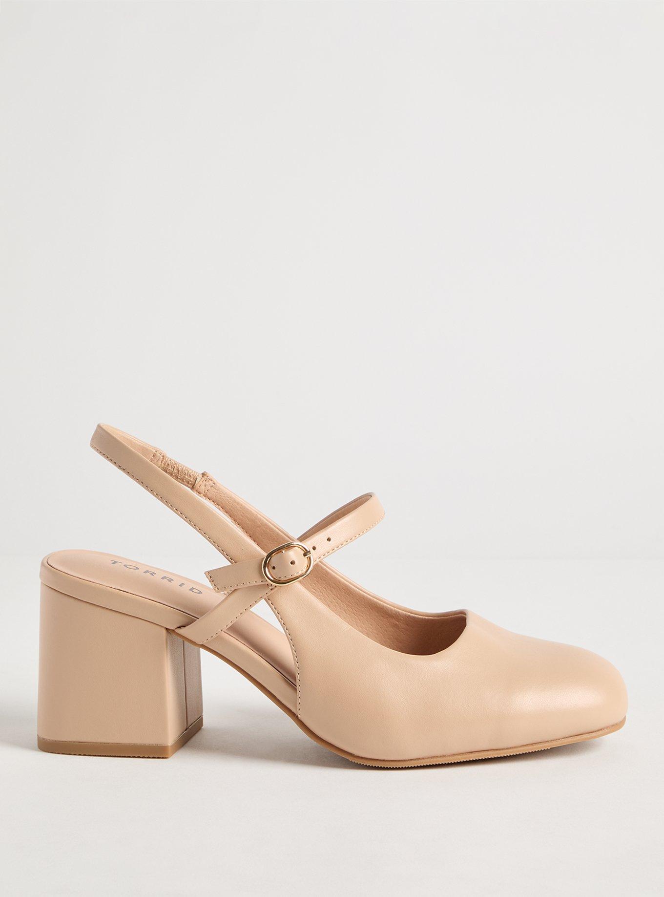 Slingback Block Heel Mary Jane (WW