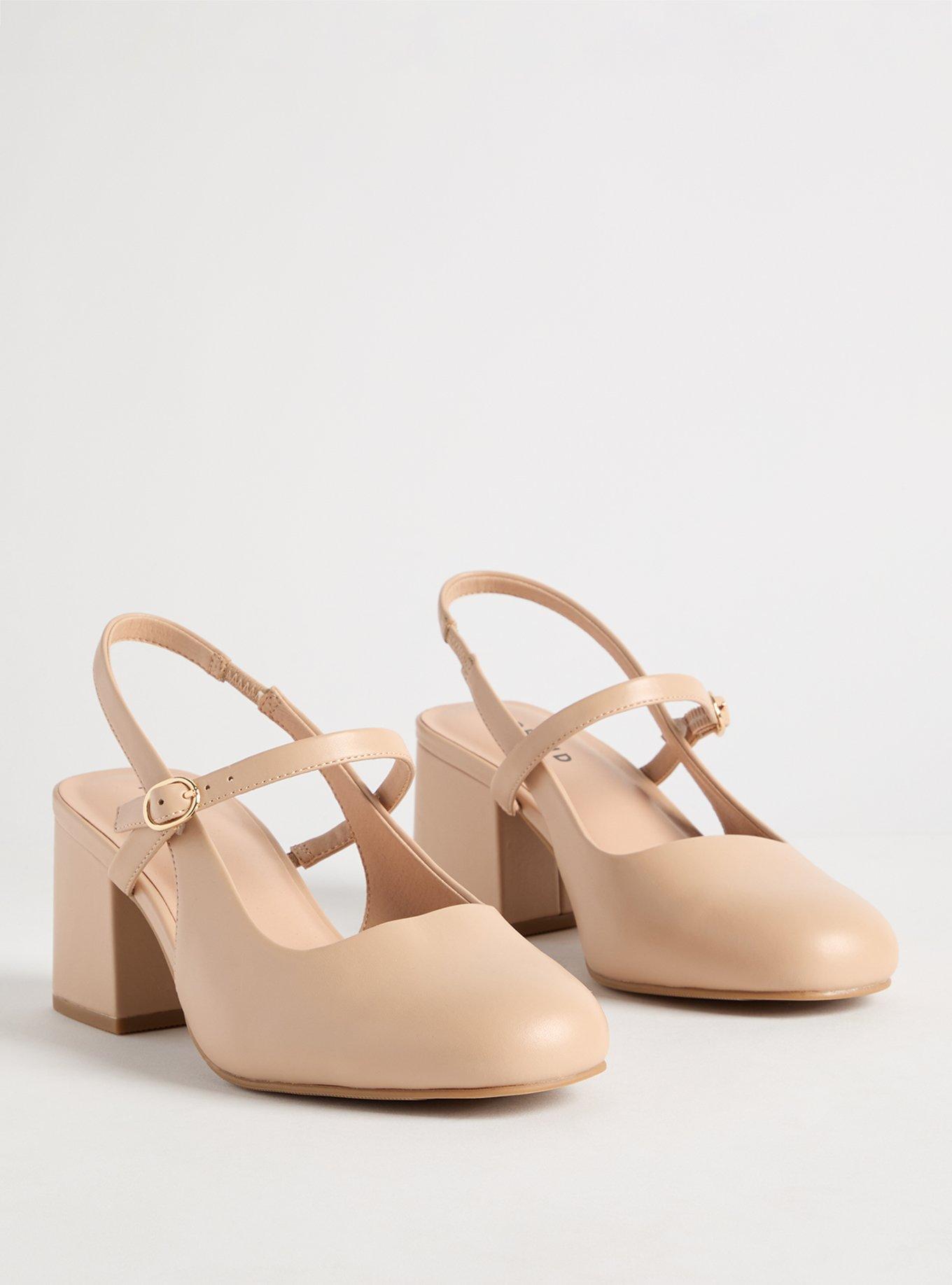 Slingback Block Heel Mary Jane (WW