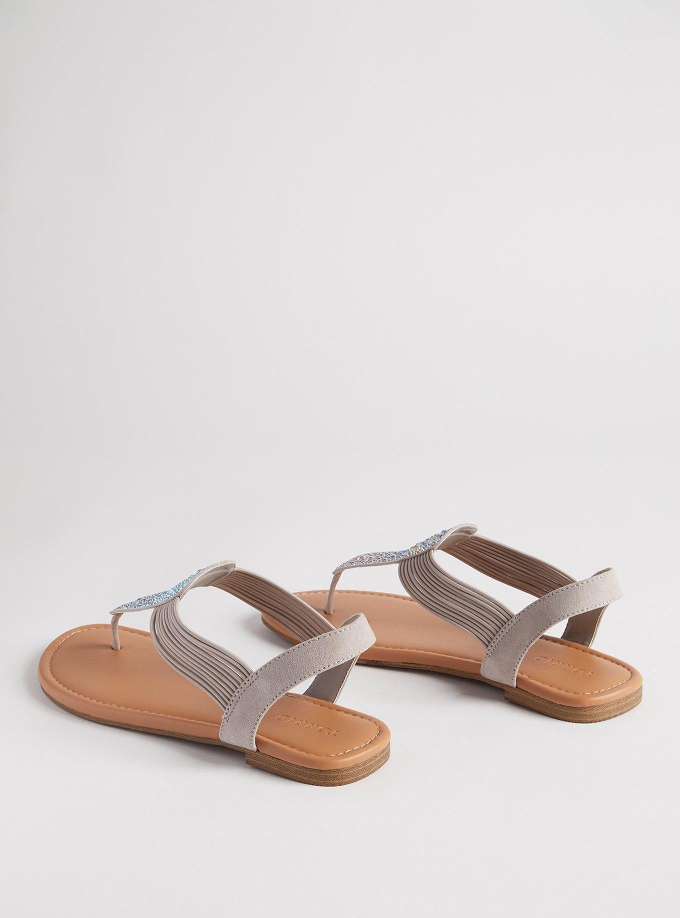 Shield Elastic T-Strap Sandal (WW