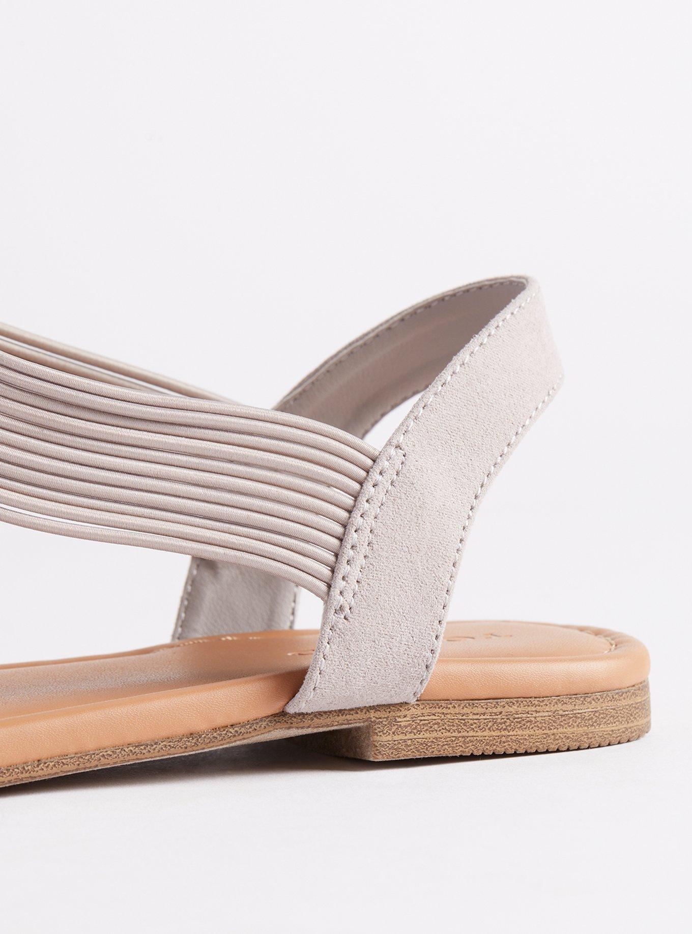 Shield Elastic T-Strap Sandal (WW