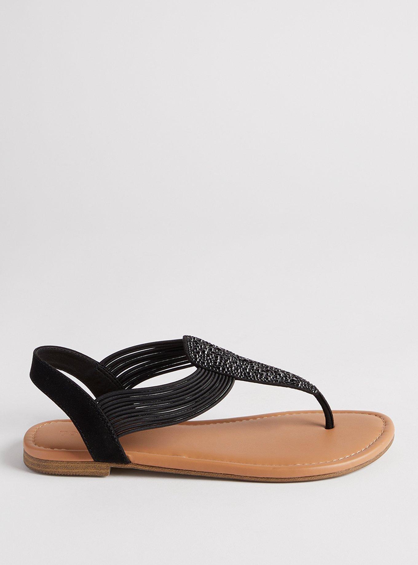 Shield Elastic T-Strap Sandal (WW)