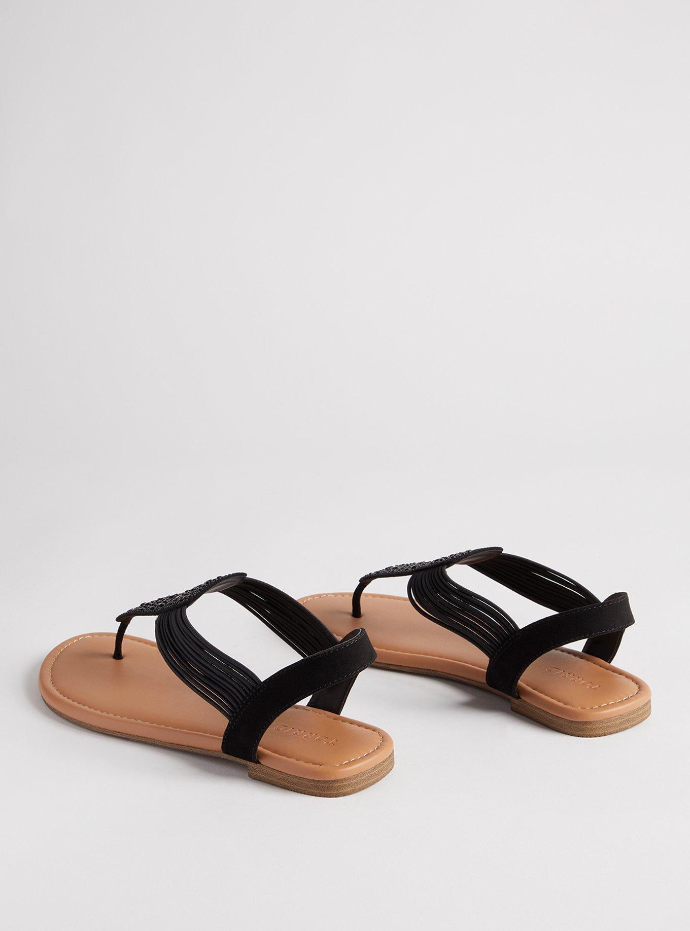 Elastic fashion strap sandals