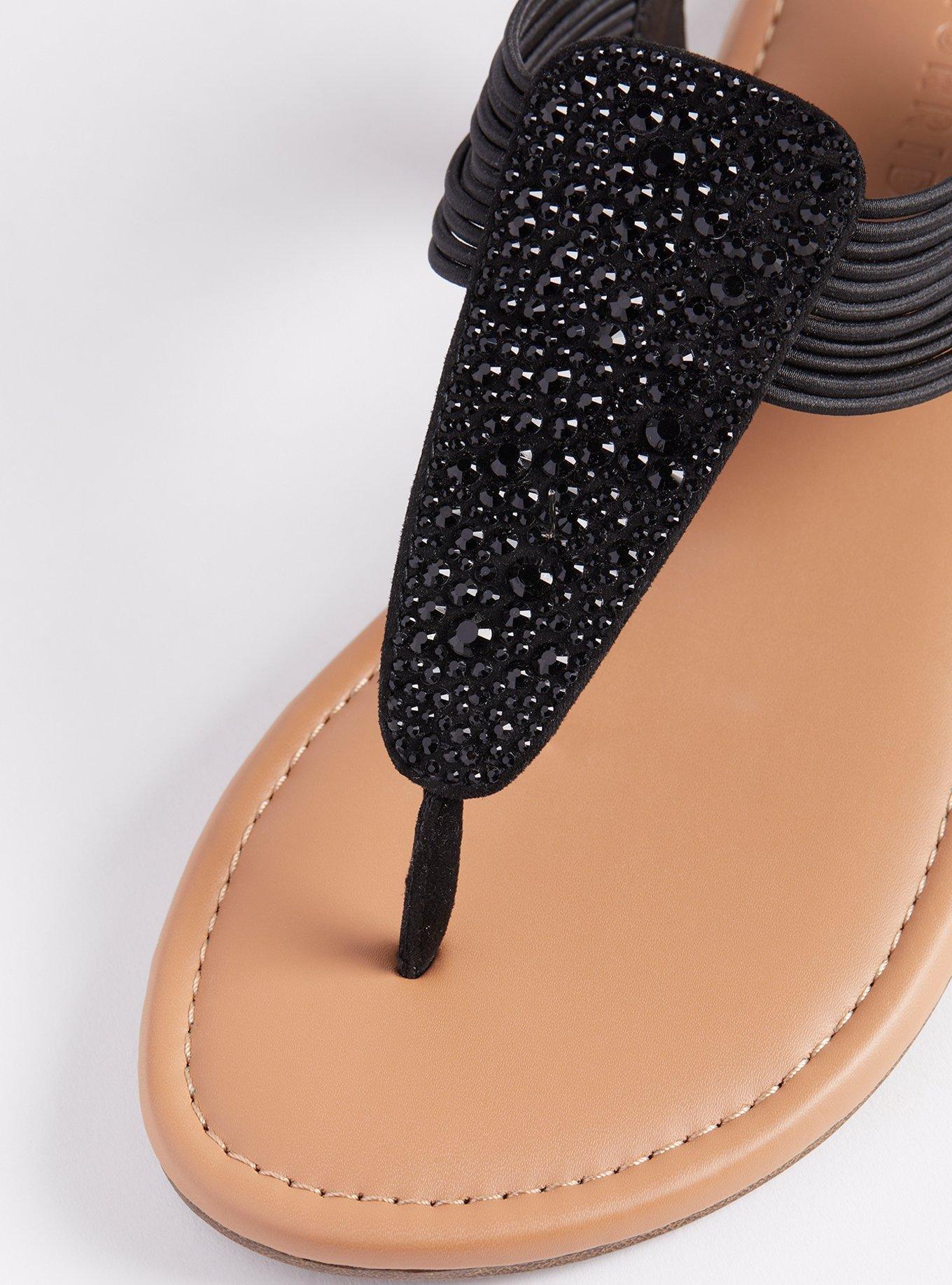 Torrid Sandals Braided T Strap Sandal (WW) Women's Size 13