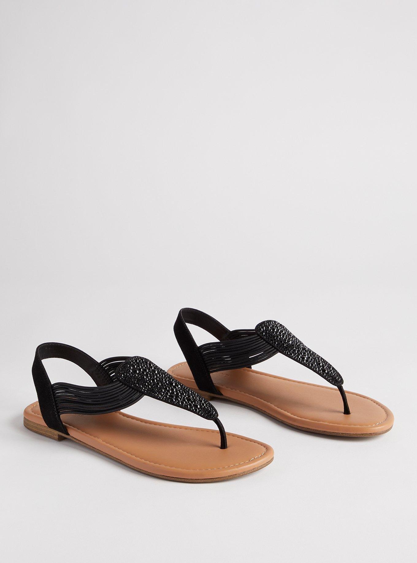 Shield Elastic T-Strap Sandal (WW)