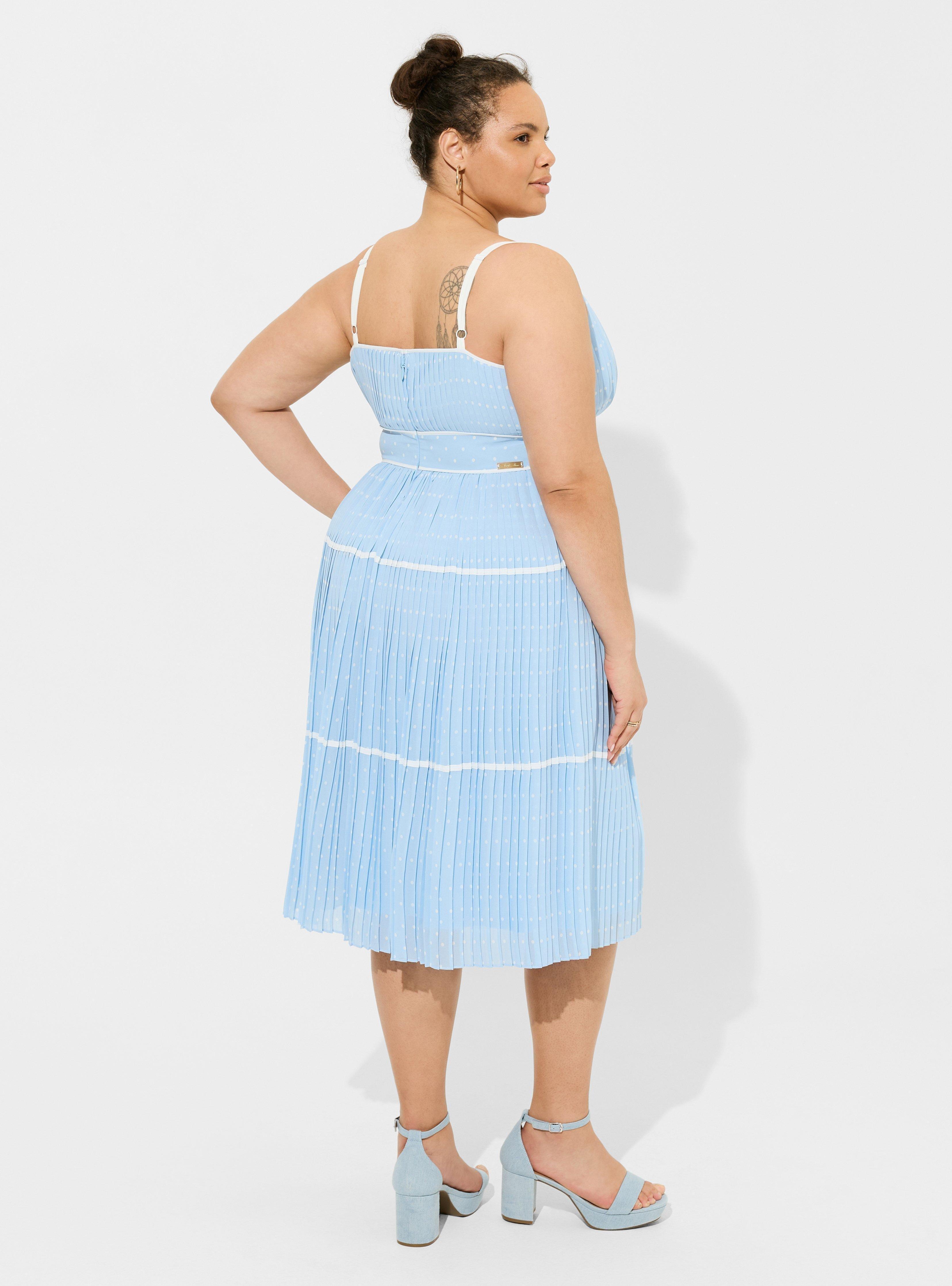 Marilyn Monroe Pleated Tiered Dress