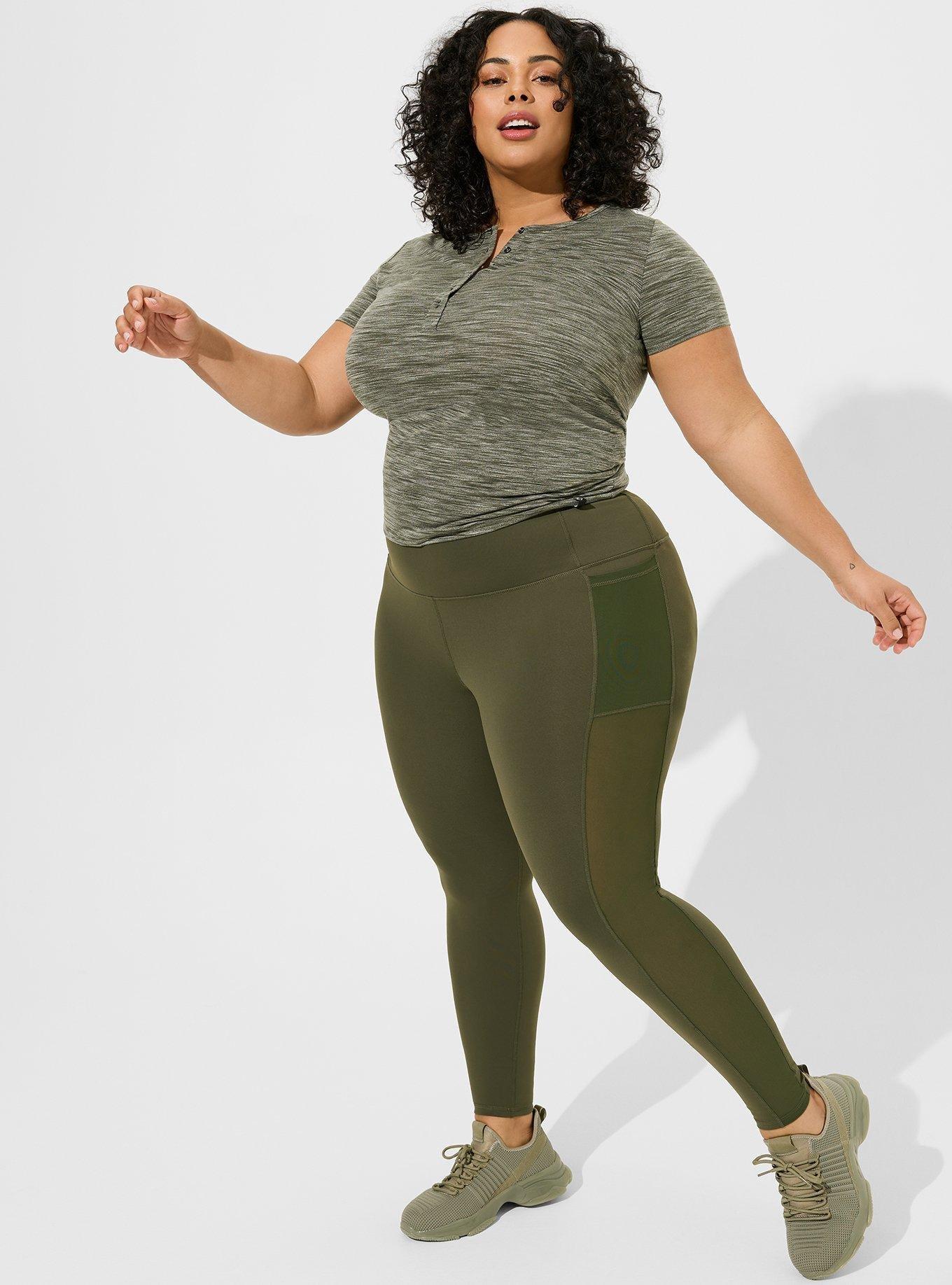 Plus Size - Full Length Signature Mesh Side Legging - Torrid