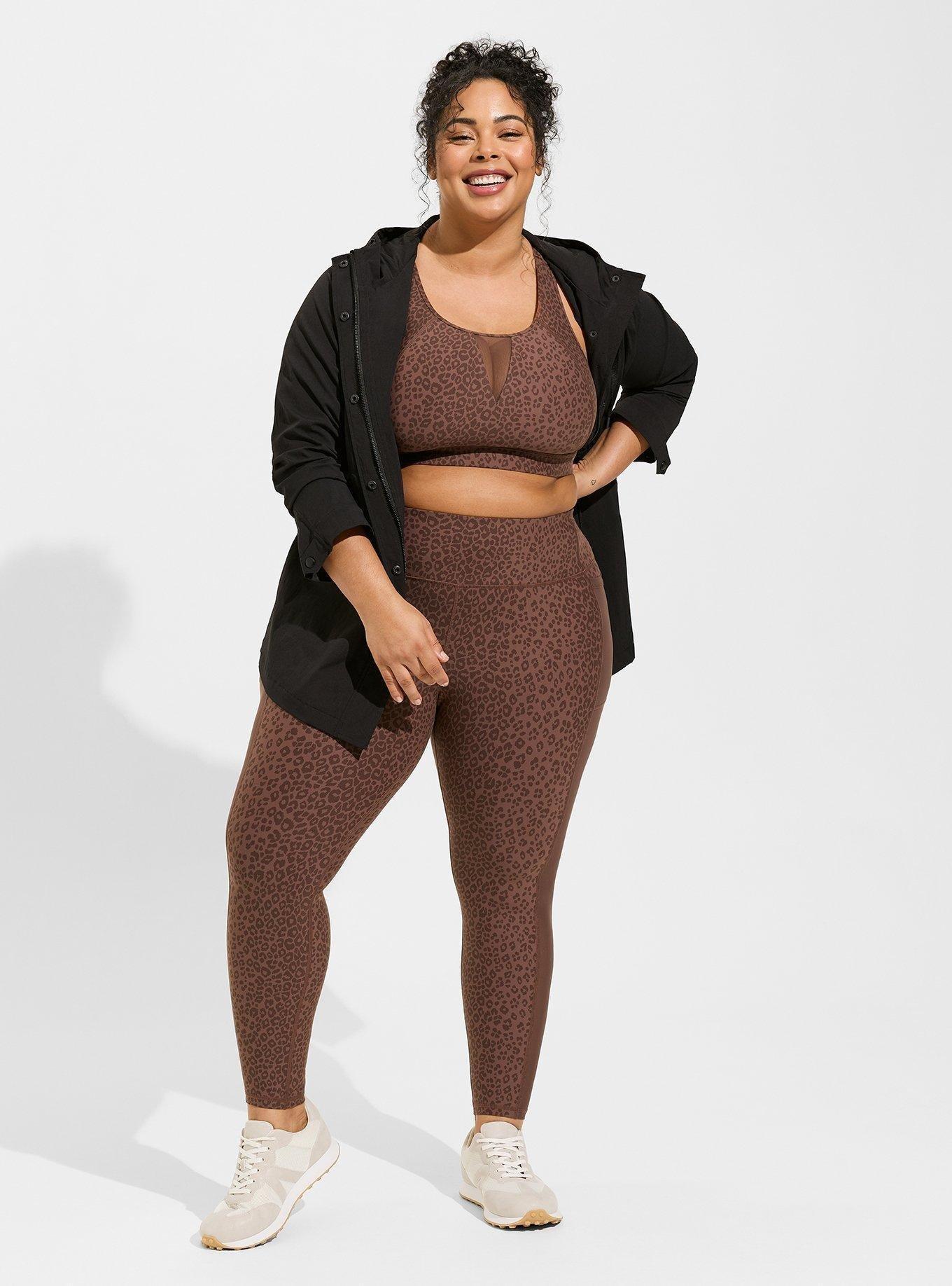 Plus Size - Black Floral Mesh Active Legging - Torrid