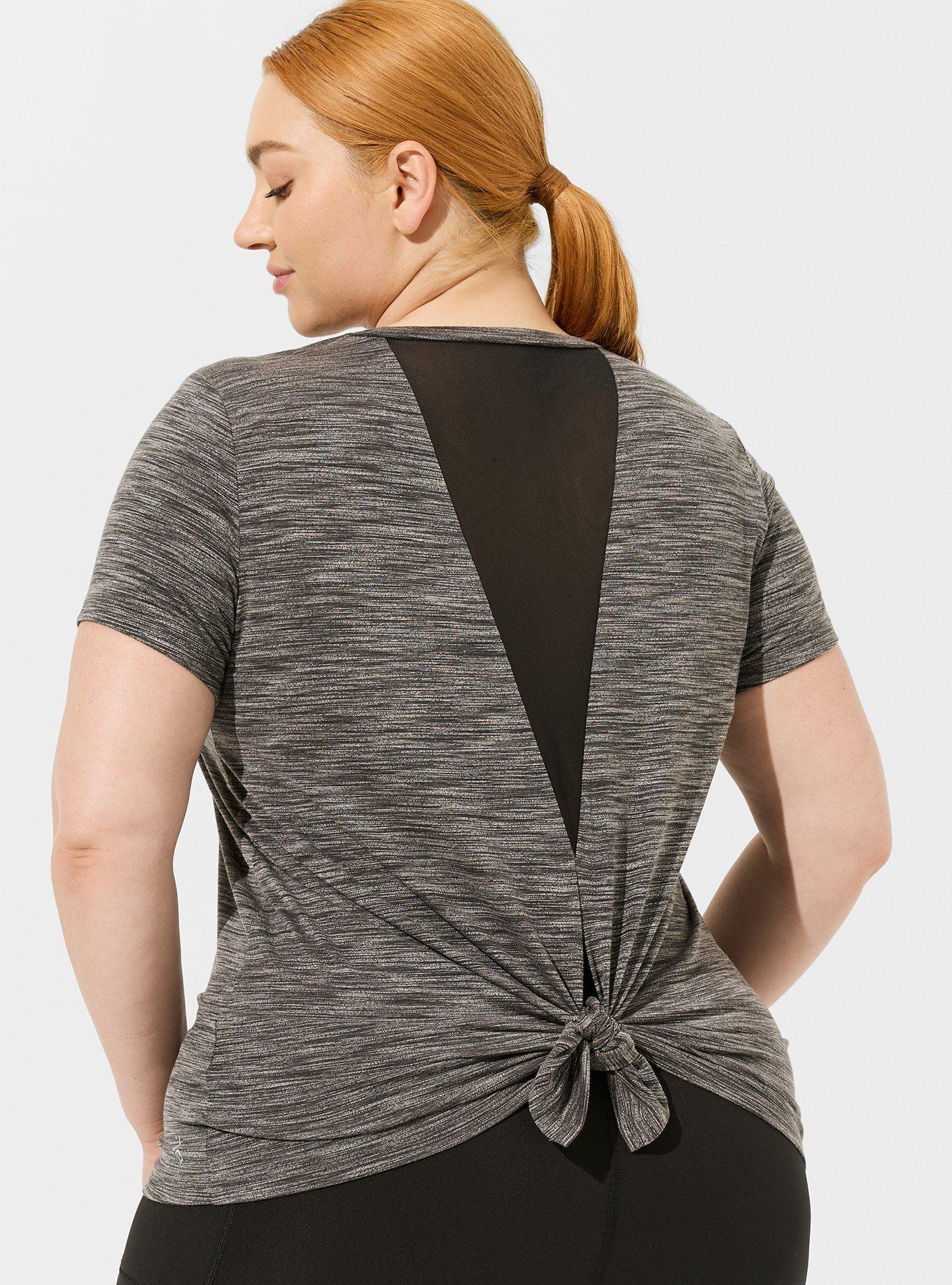 Lyocell Tie Back Short Sleeve Active Tee