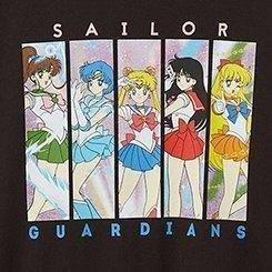 Sailor Moon Classic Fit Cotton Crew Neck Tee, DEEP BLACK, swatch