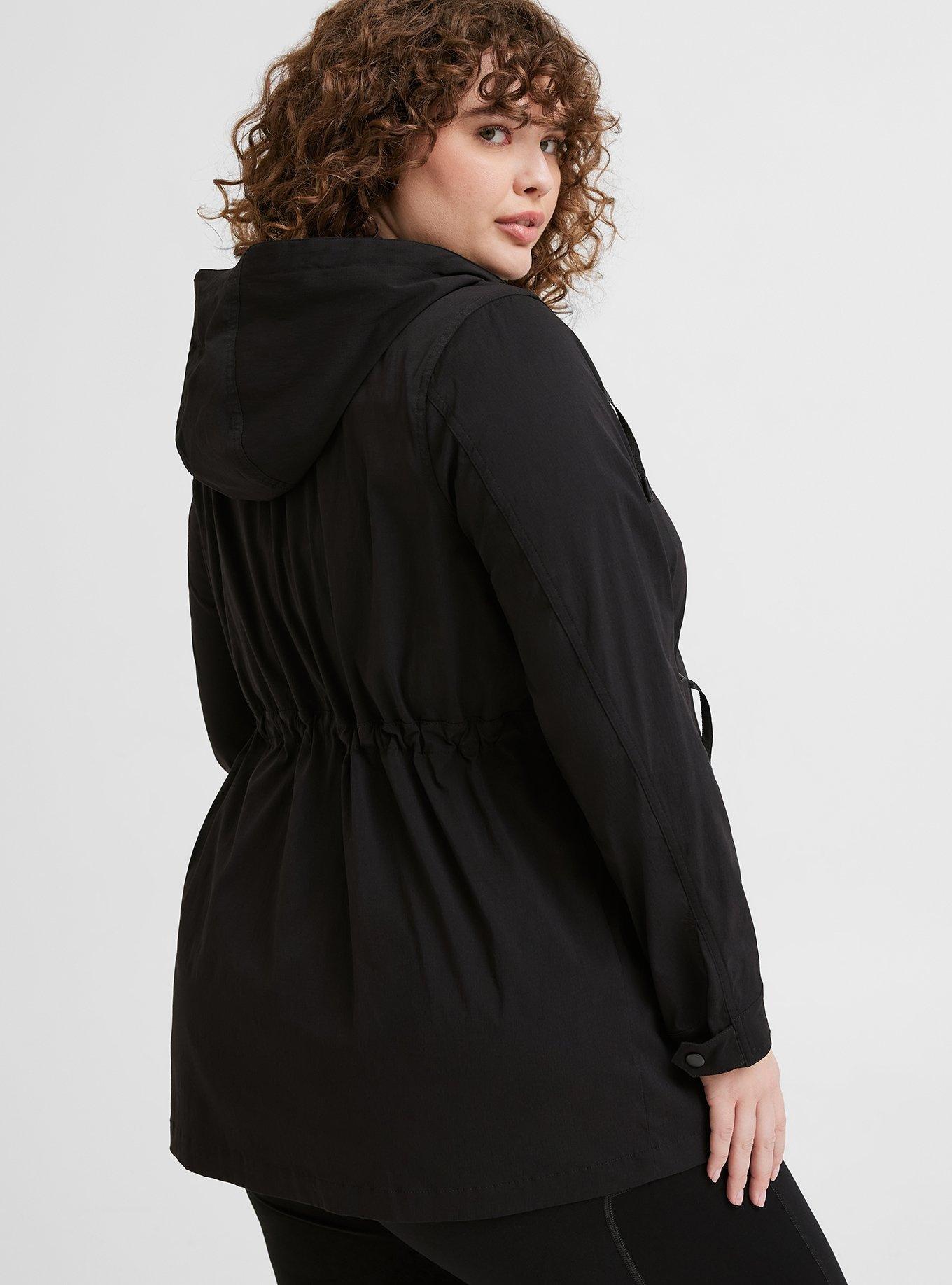 Plus Size Happy Camper Ripstop Utility Anorak Jacket Torrid