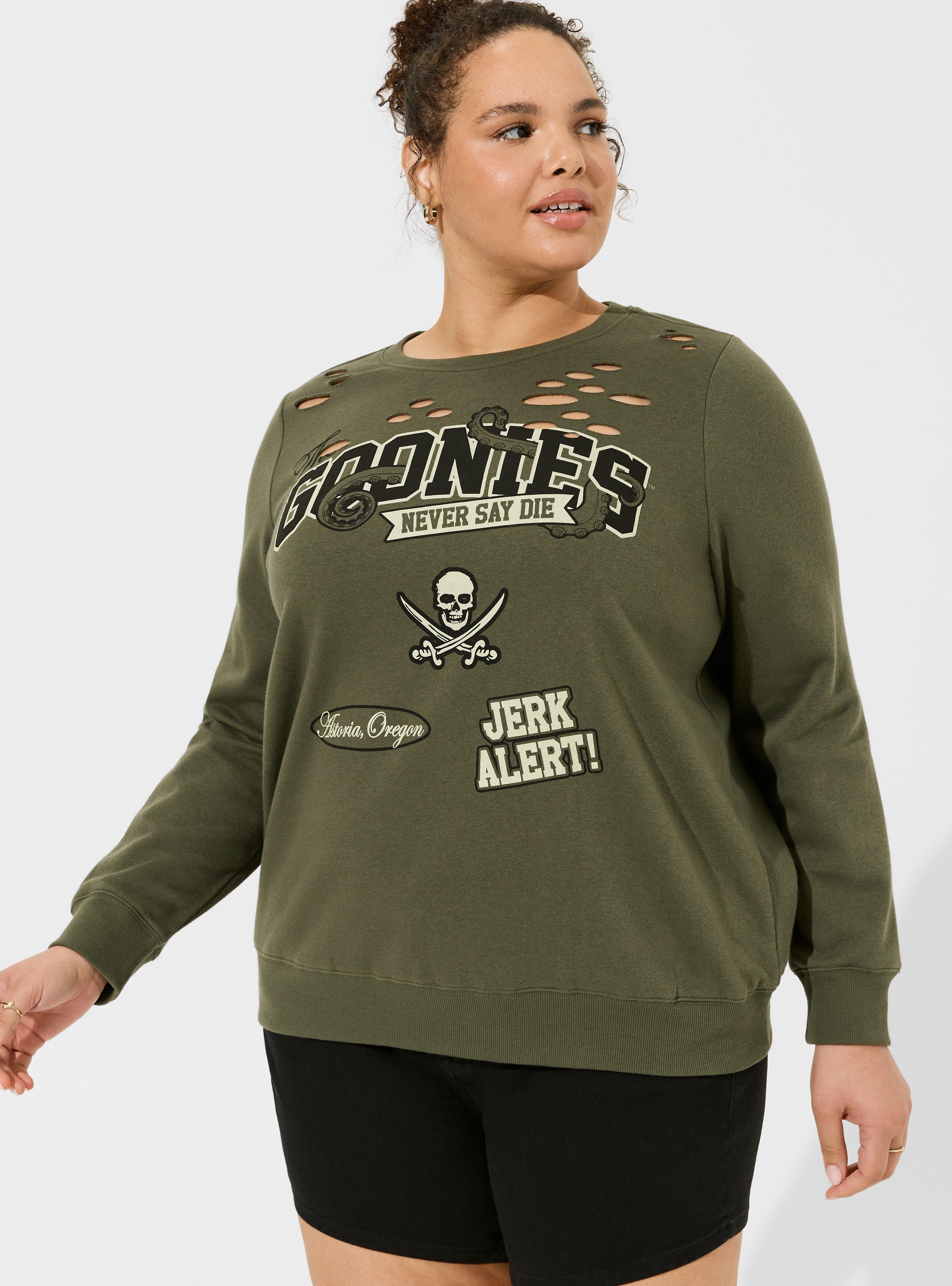 Plus Size - Everyday Fleece Raw Hem Long Sleeve Hooded Active Sweatshirt -  Torrid