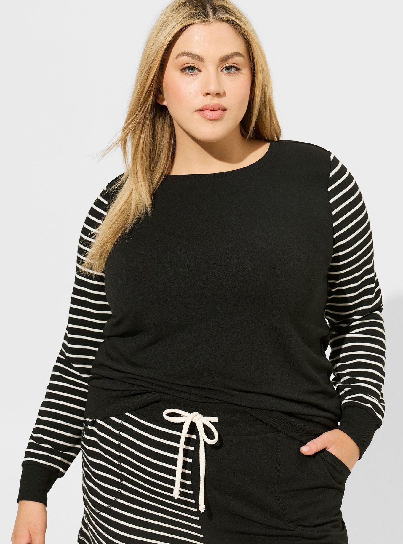 Lightweight French Terry Pullover Lounge Sweatshirt