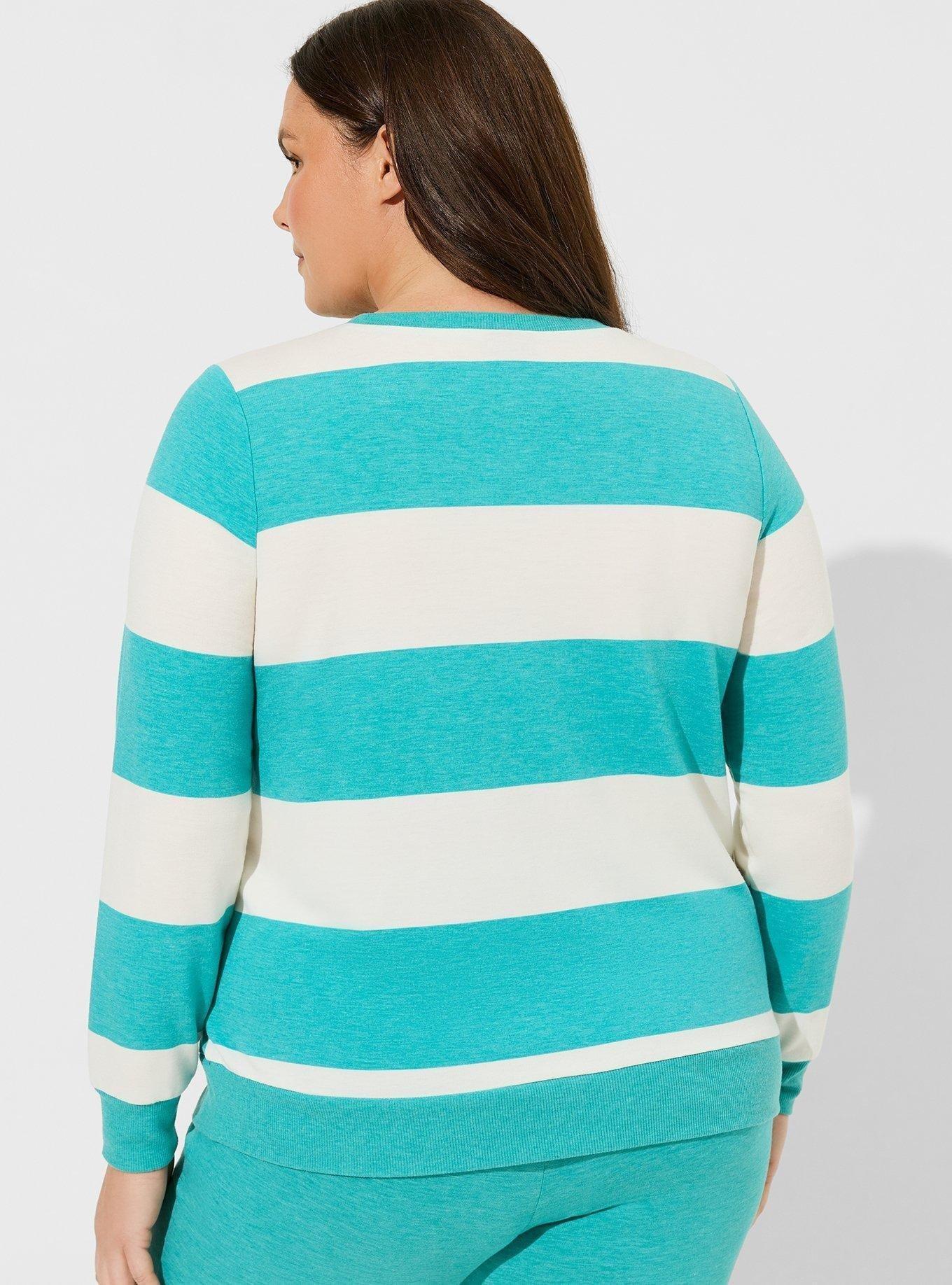 Lightweight French Terry Pullover Lounge Sweatshirt