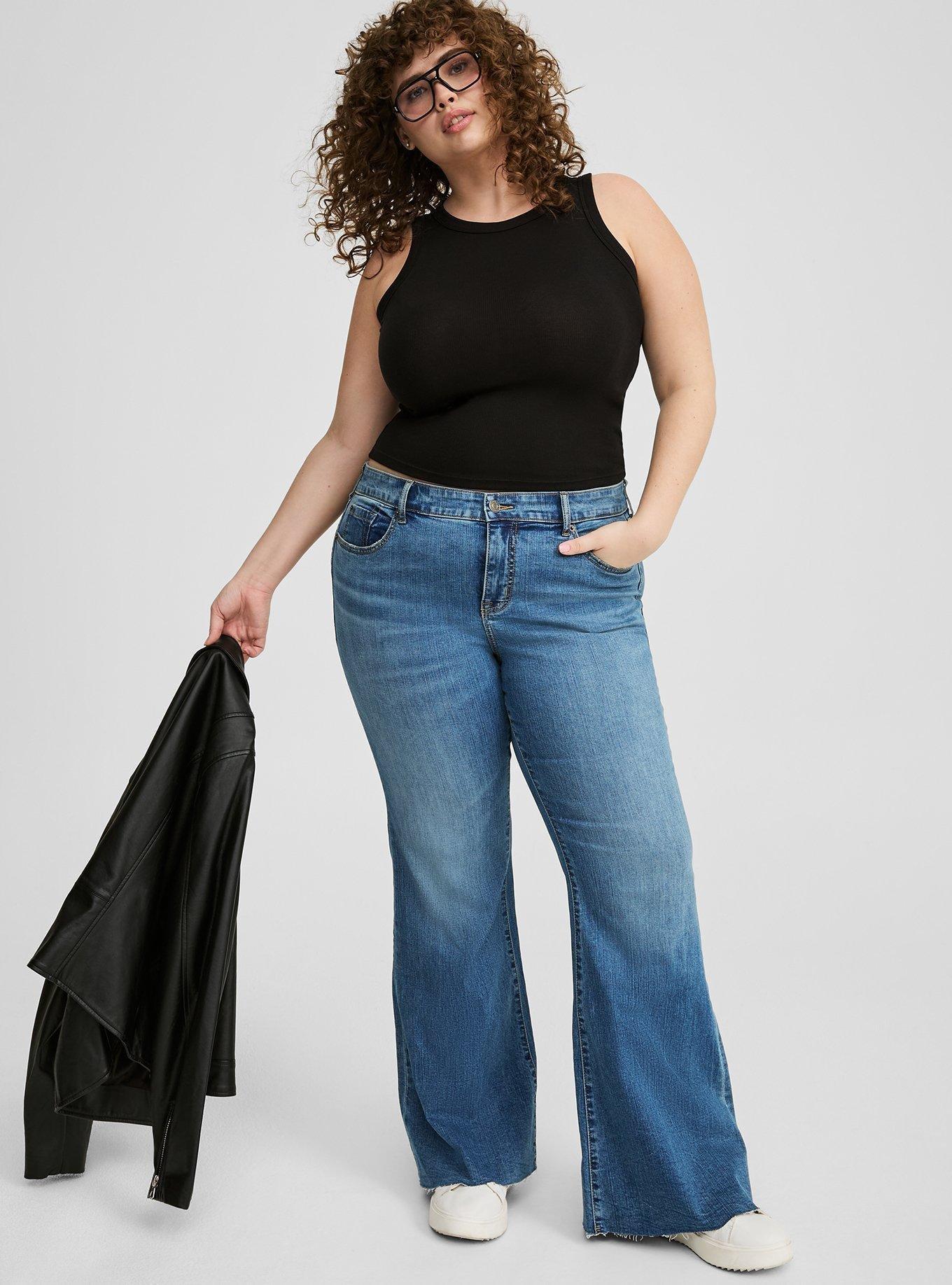 Perfect Mid-Rise Flare Jean