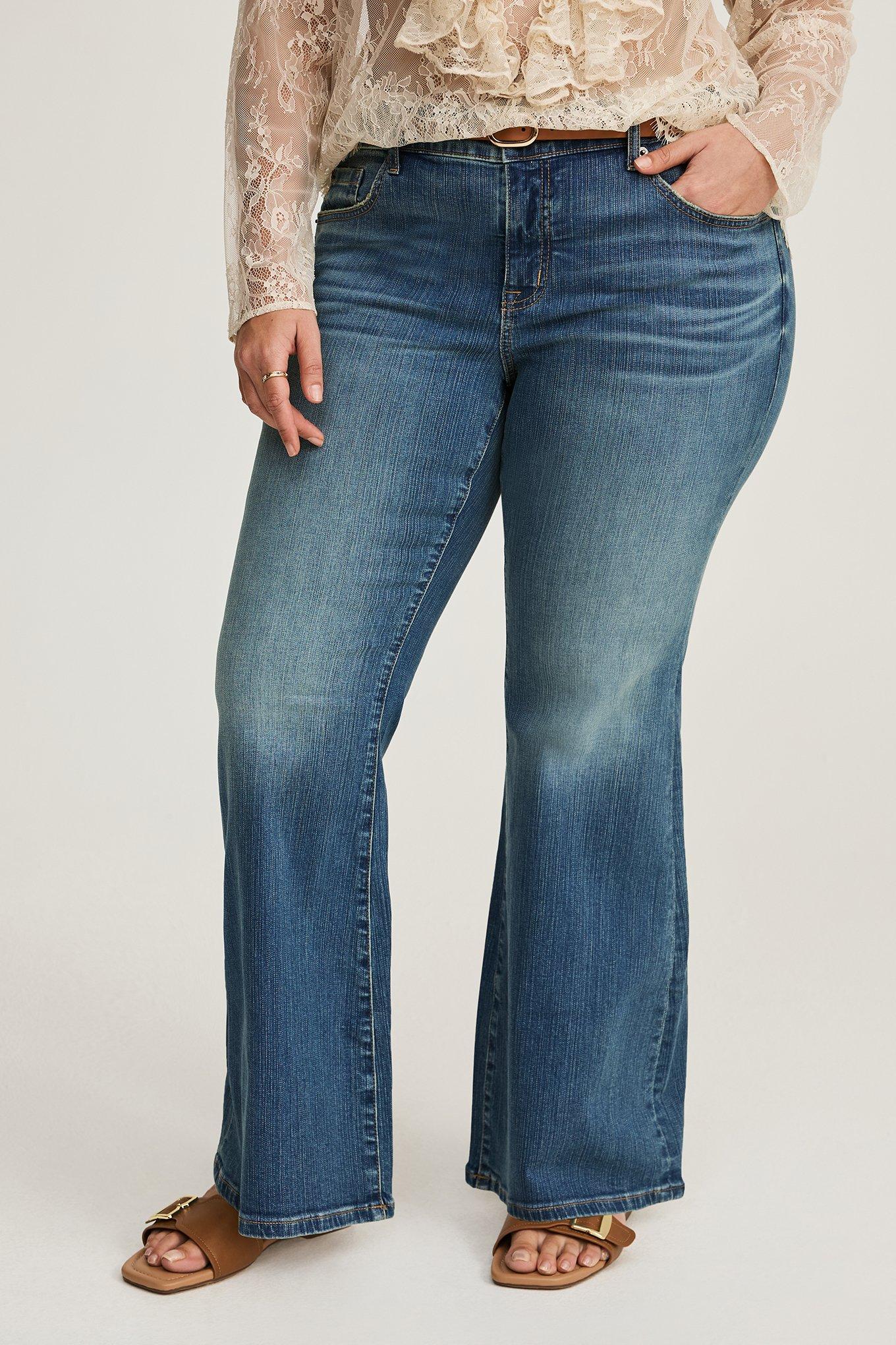 Perfect Mid-Rise Flare Jean