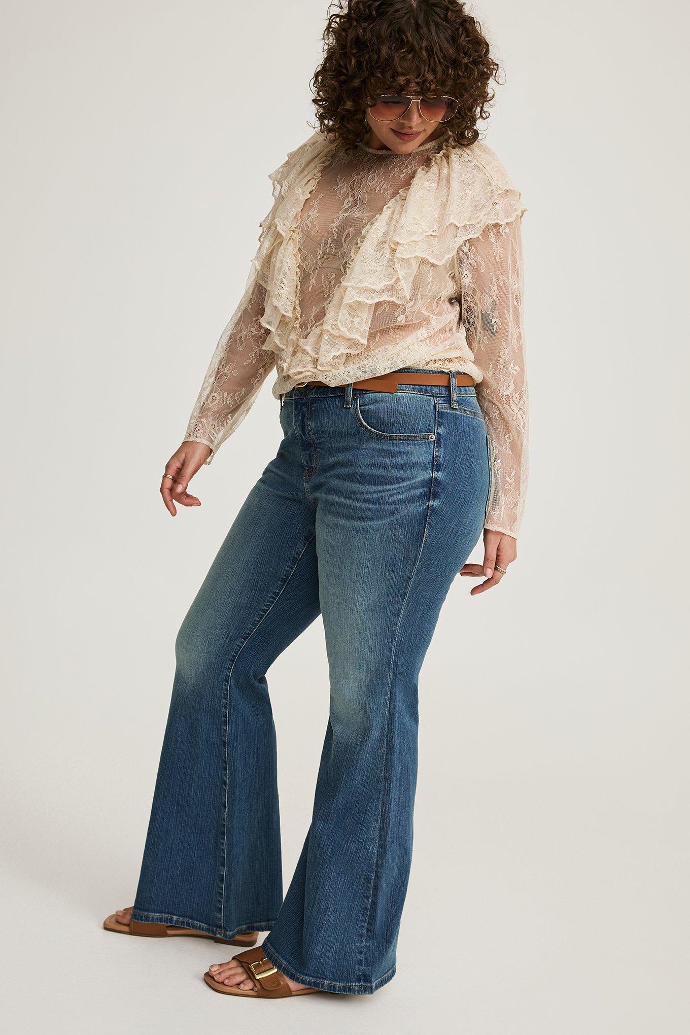 Perfect Mid-Rise Flare Jean