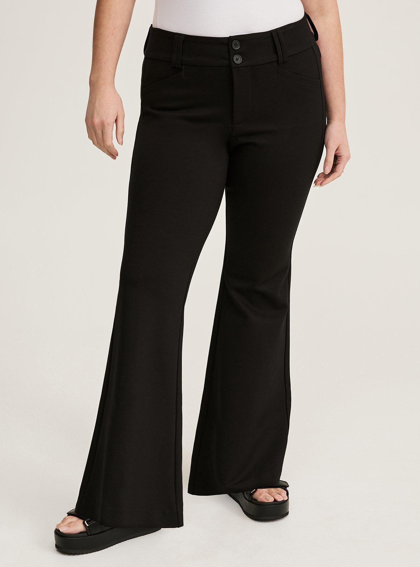 Trouser A-Line Flare Studio Luxe Ponte Pant