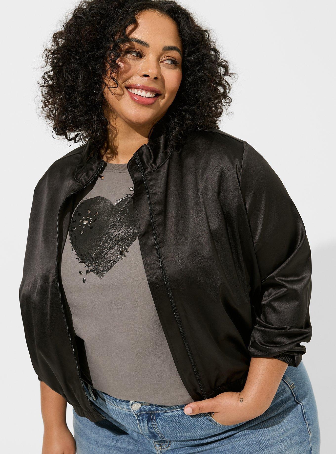 Plus size off the shoulder cheap jacket