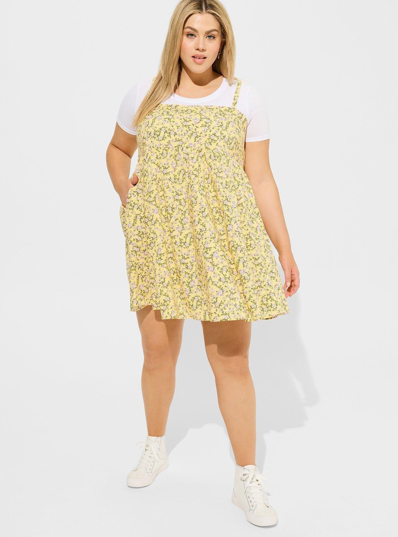 Plus Size - Maxi Washable Challis Hi-Low Tiered Shirtdress - Torrid