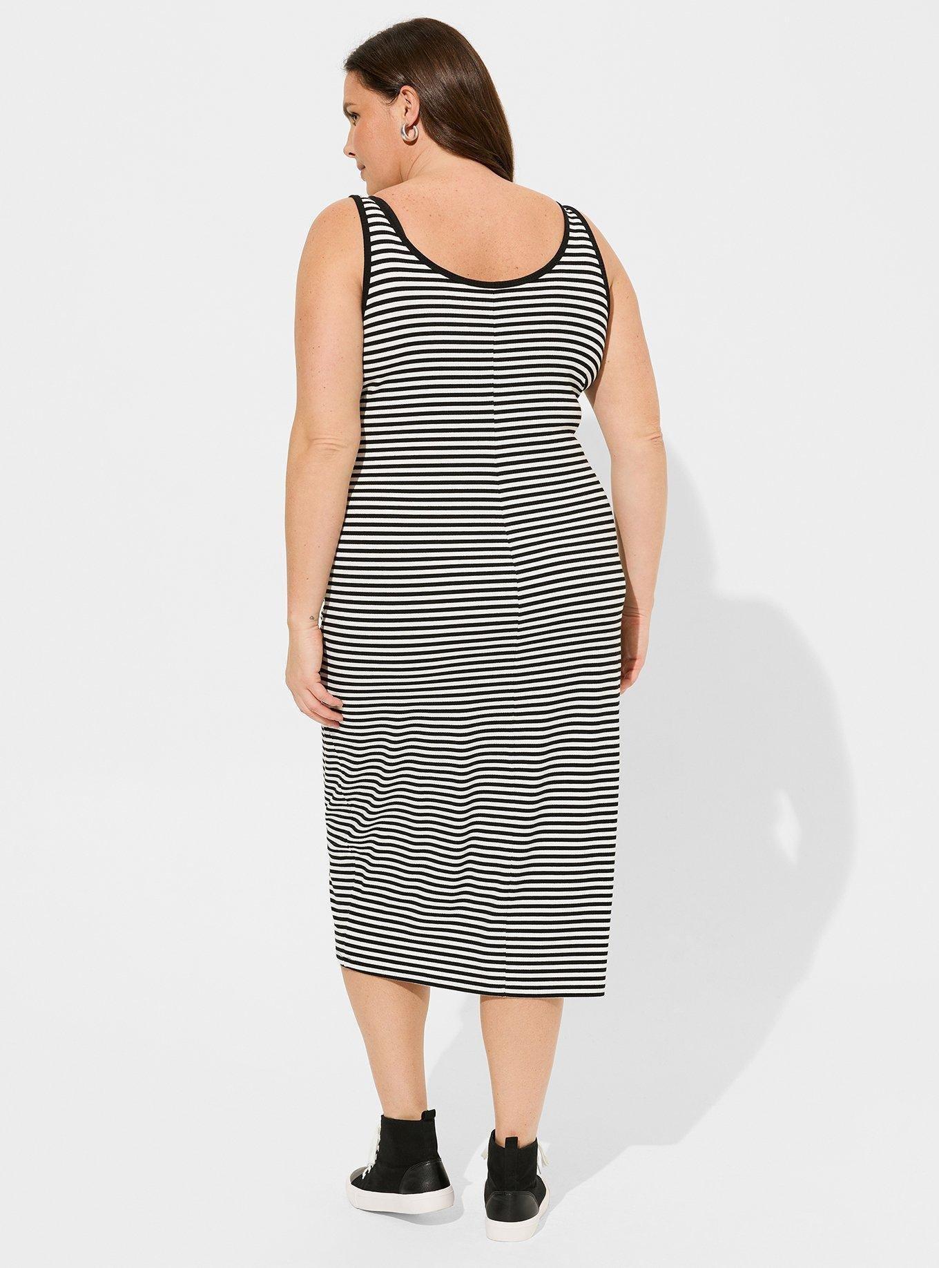 Plus size 2025 midi tank dress