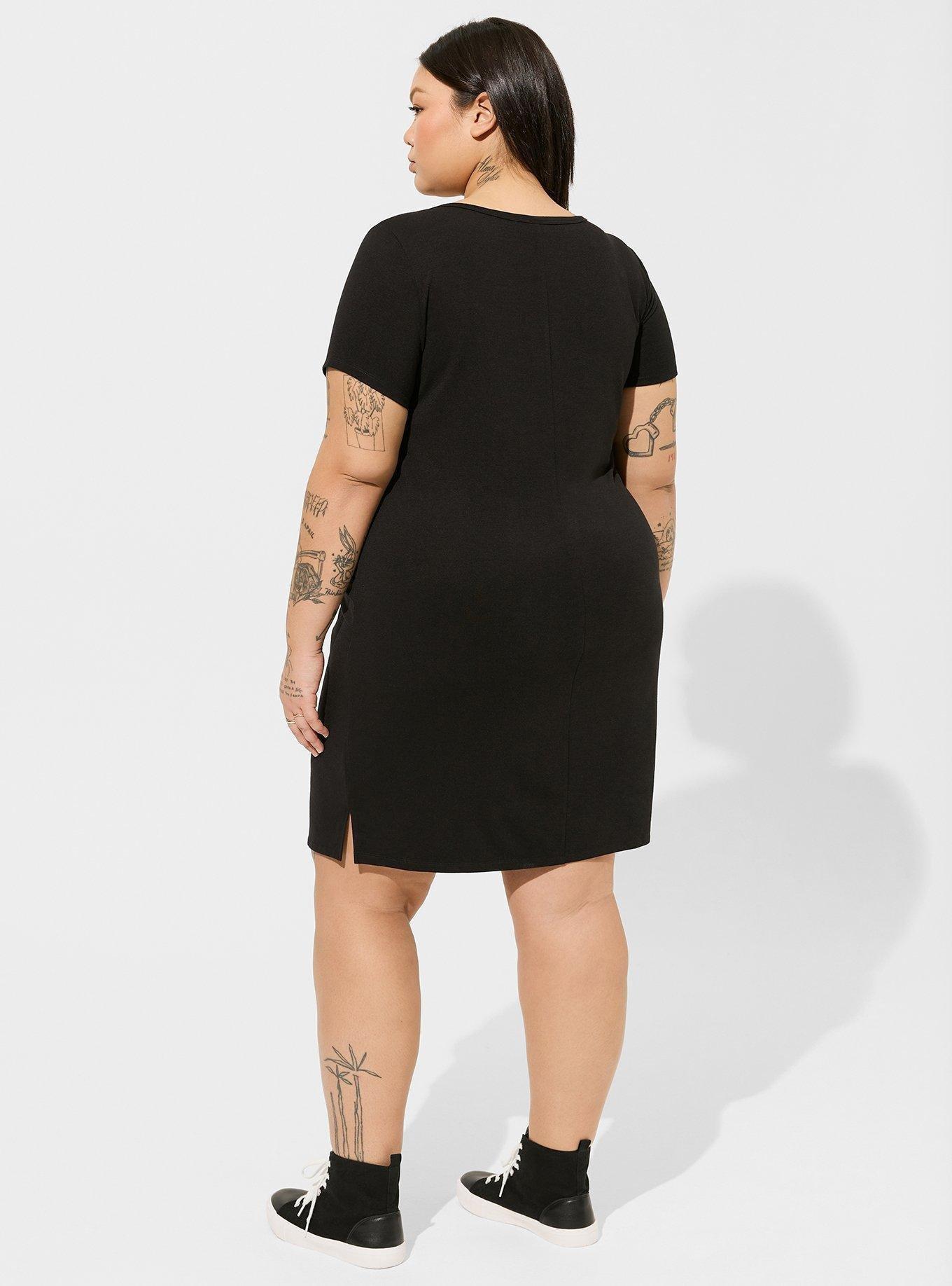 Fashion Nova 100% Polyester Solid Black Cocktail Dress Size 3X (Plus) - 28%  off