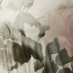 Ruffle Neckline Maxi Dress, HIDDEN FLORAL CLOUD DANCER, swatch