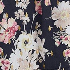 Ruffle Neckline Maxi Dress, WHIMSICAL DAISY FLORAL MULTI, swatch