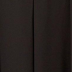 Plus Size Maxi Chiffon Cowl Neck Pleated Dress, DEEP BLACK, swatch