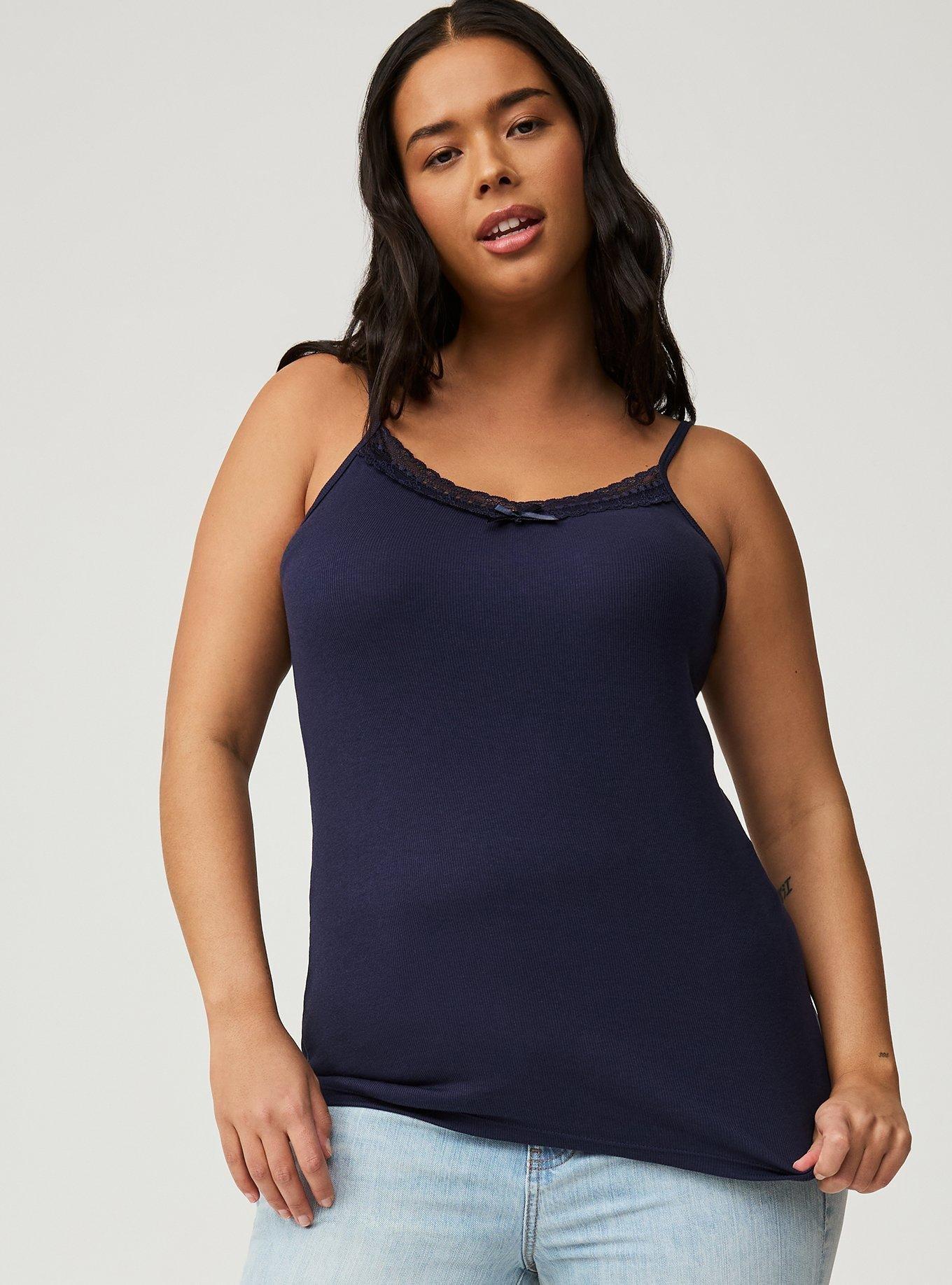 Lace Trim V-Neck Cami