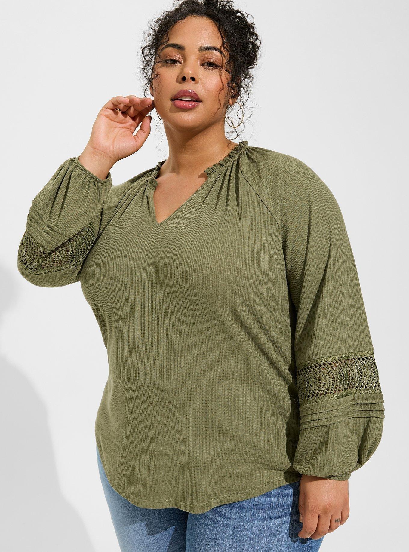 Torrid Crochet Tunic Tops & Blouses