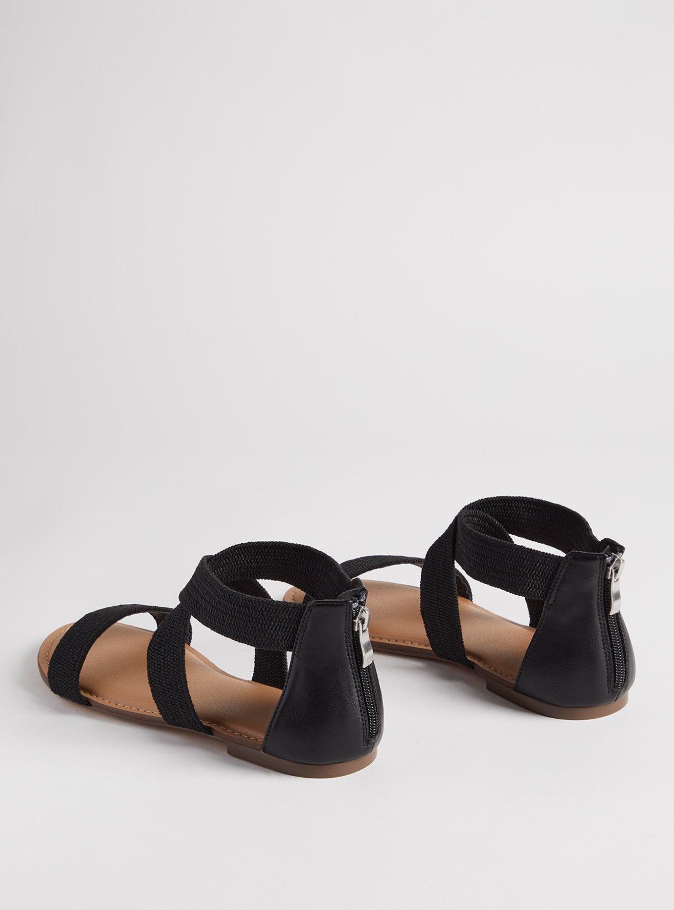 Stretch Band Sandal (WW), BLACK, alternate