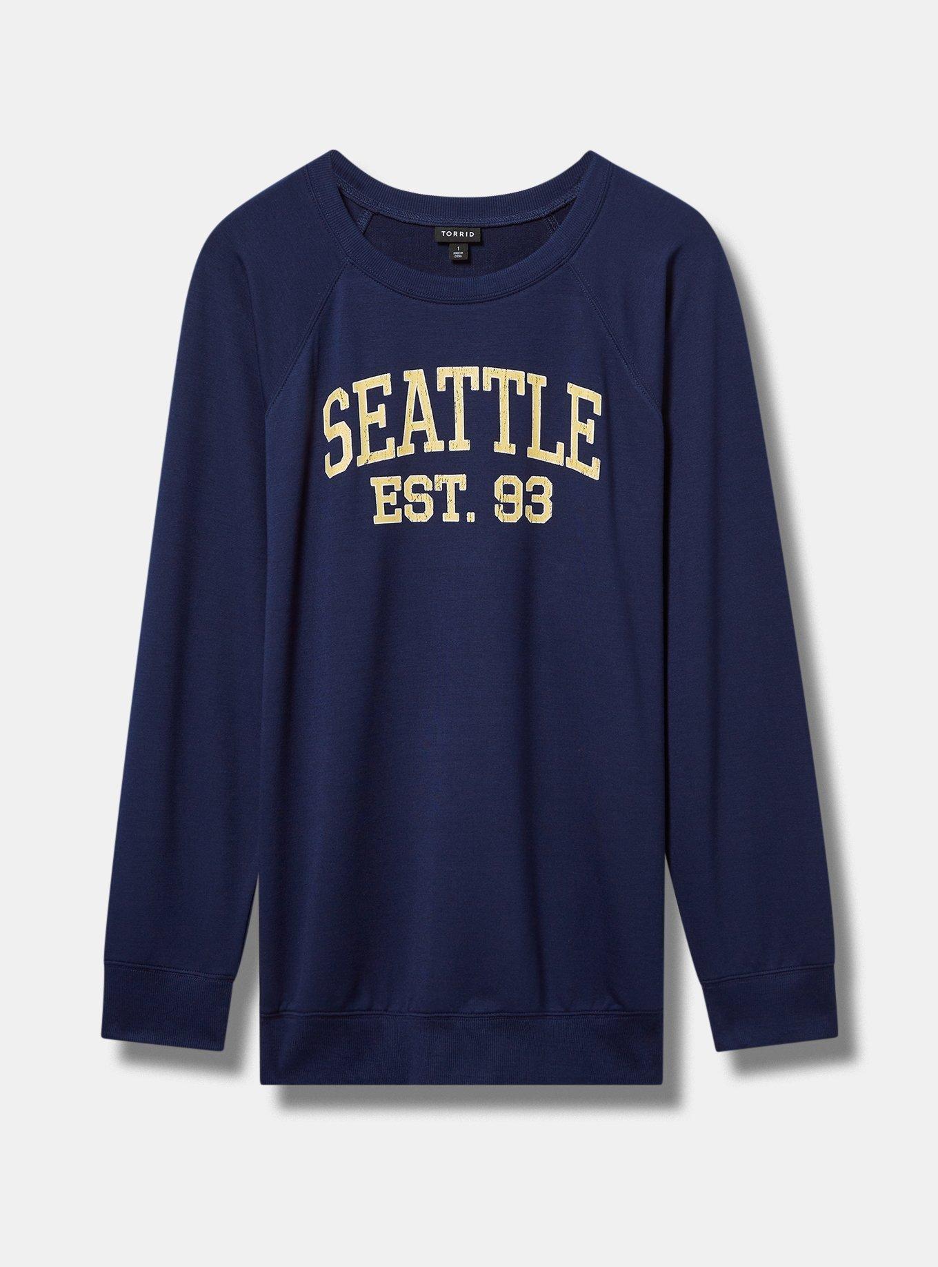 Plus Size - Seattle Classic Fit French Terry Crew Sweatshirt - Torrid