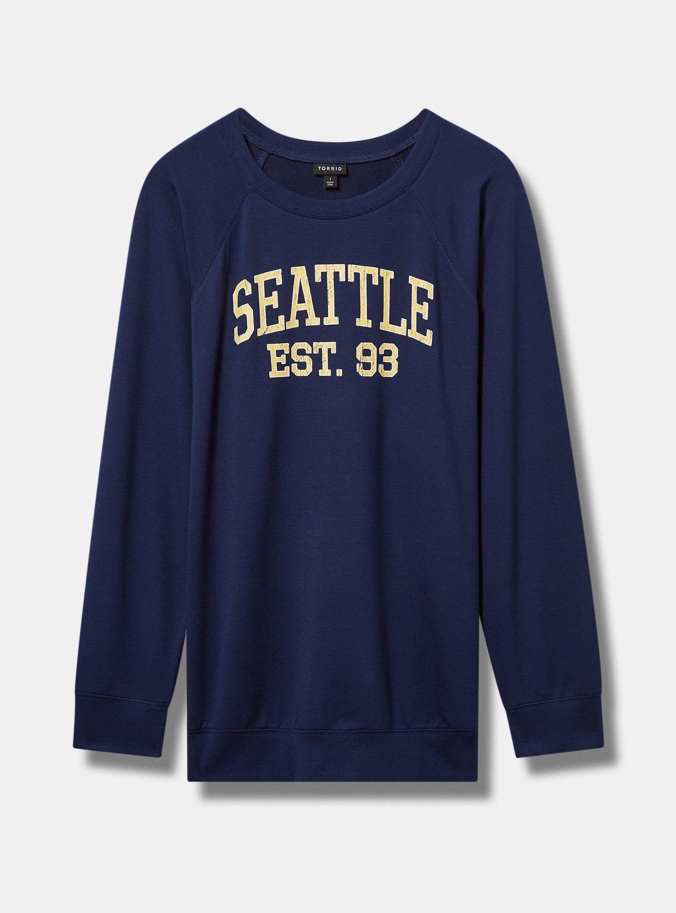 Plus Size Seattle Classic Fit French Terry Crew Sweatshirt Torrid
