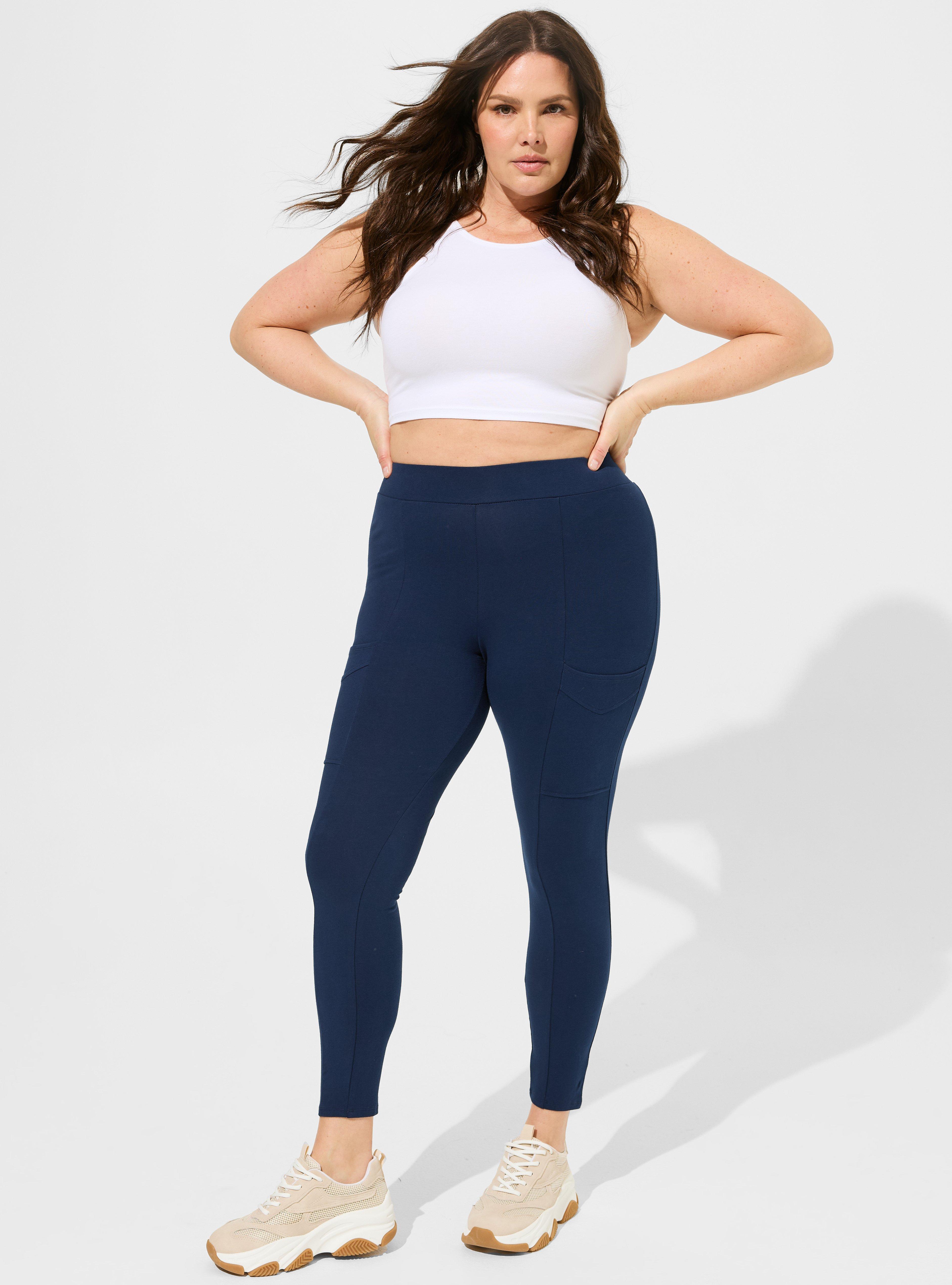 PLUS SIZE Women's Premium Ponte Leggings | Made in USA | 1X 2X 3X 4X 5X