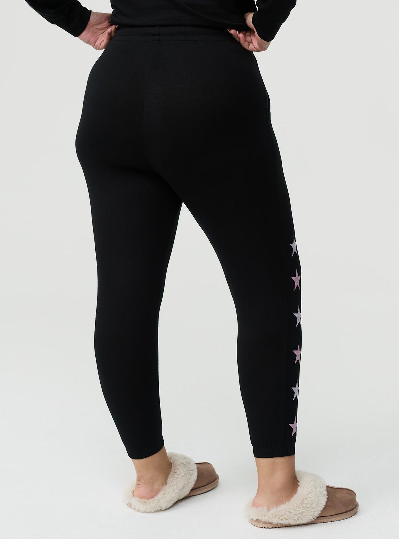 French Terry Crop Classic Lounge Jogger, PINK STARRY, alternate