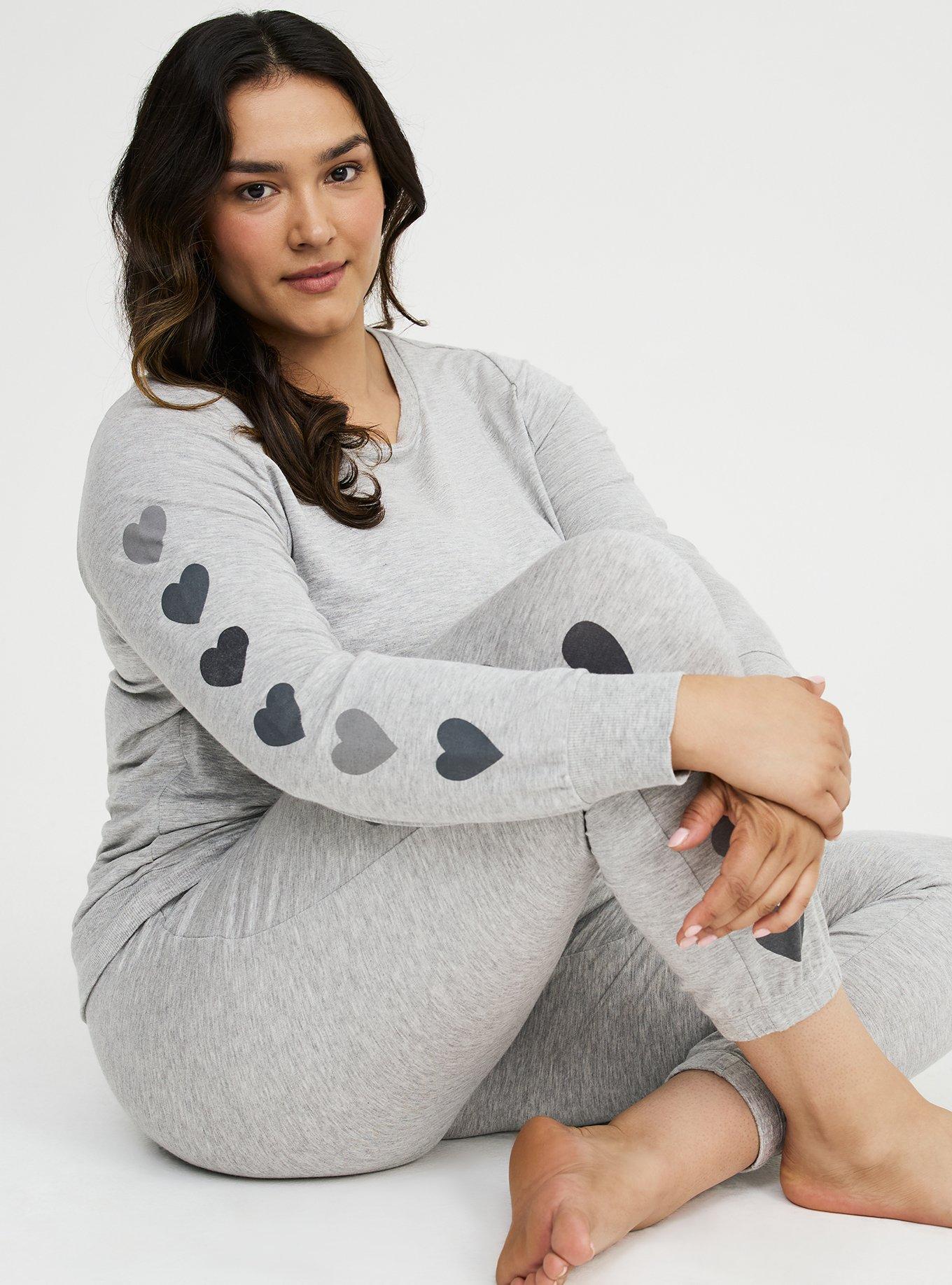 French Terry Crop Classic Lounge Jogger, SOFT HEART, alternate