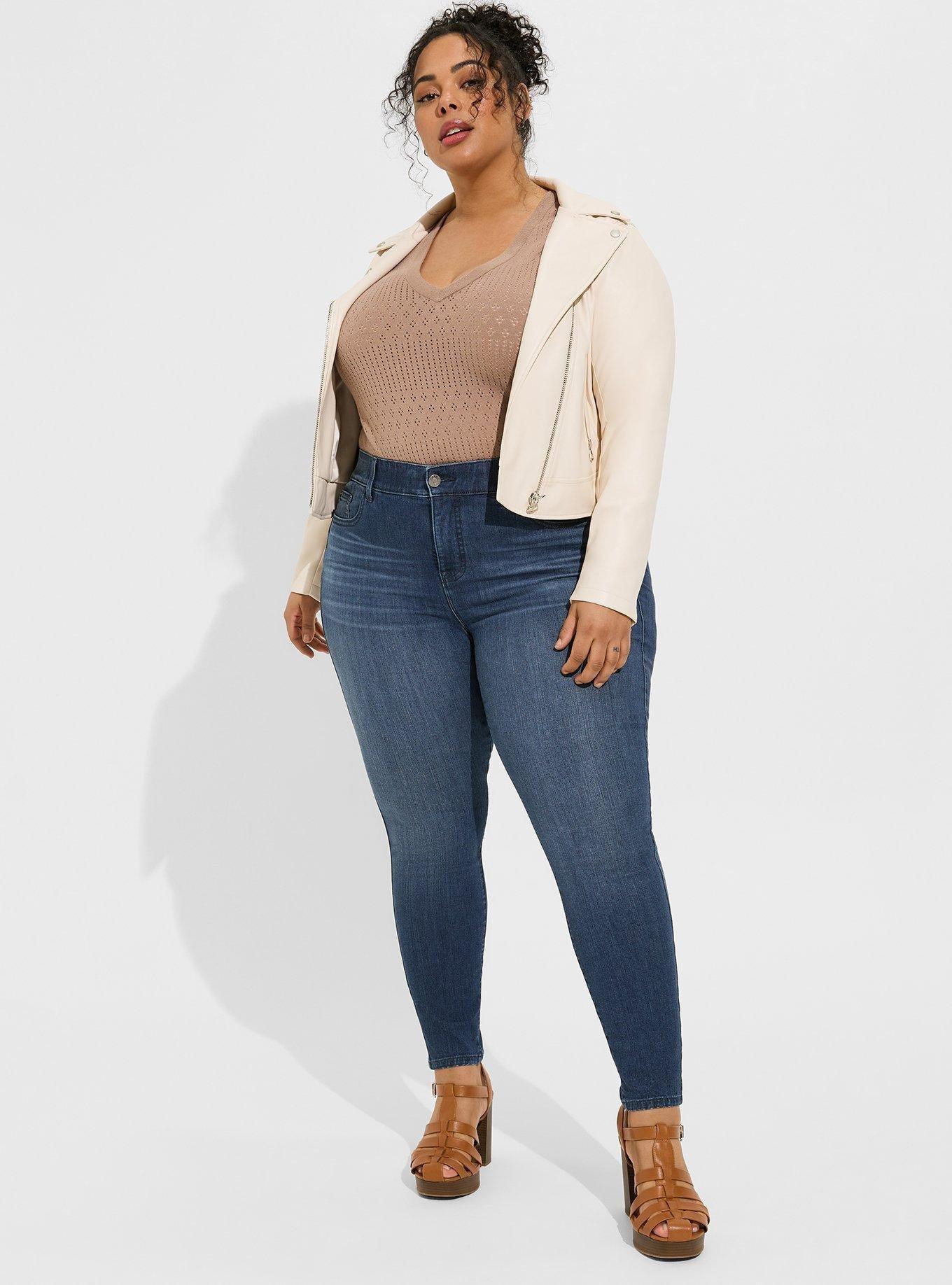 Plus Size - Pointelle Pullover Short Sleeve Sweater - Torrid