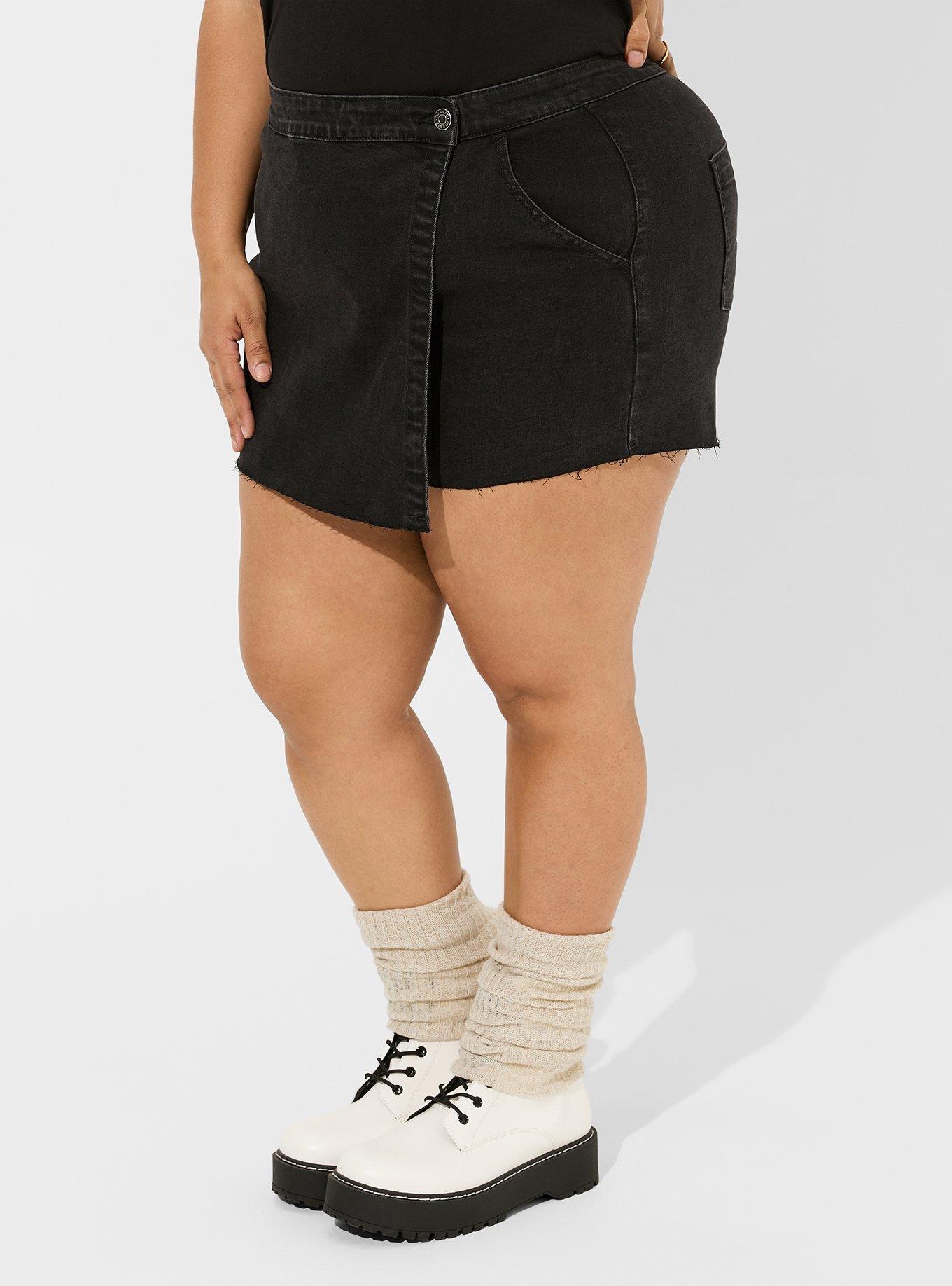 Vintage Stretch Denim Skort