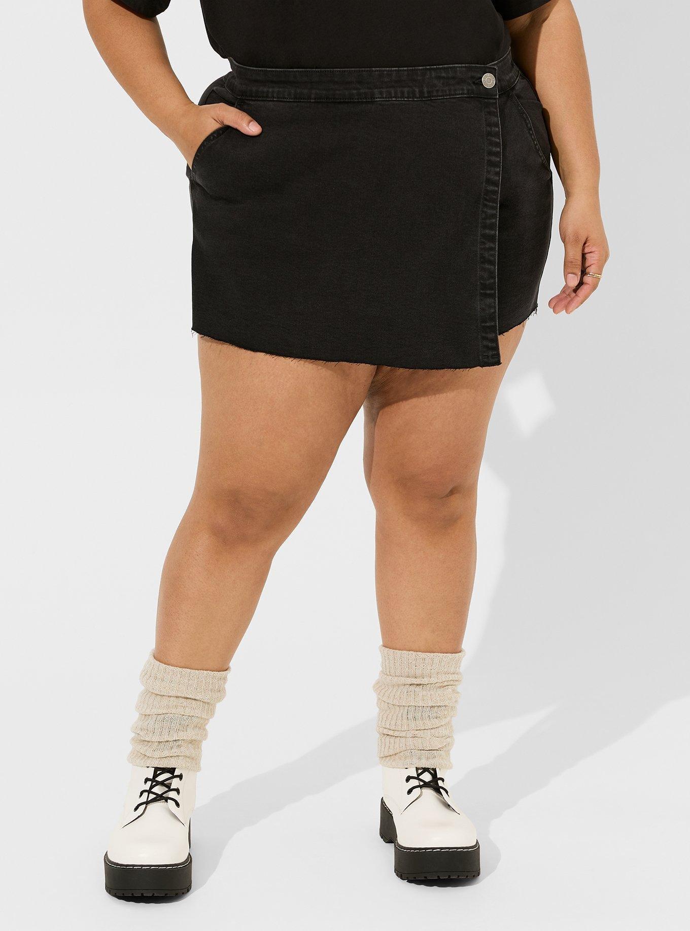 Vintage Stretch Denim Skort