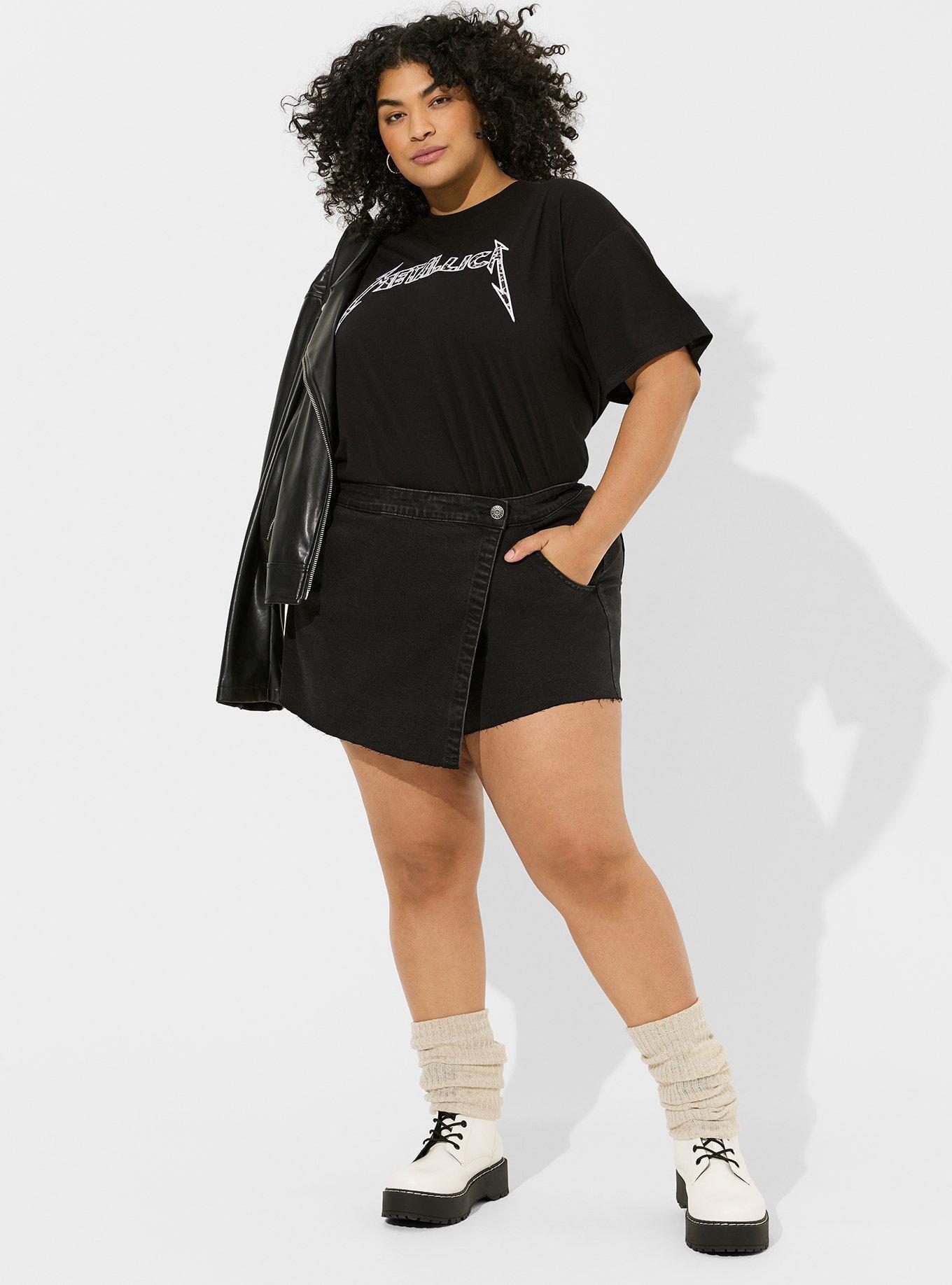 Vintage Stretch Denim Skort