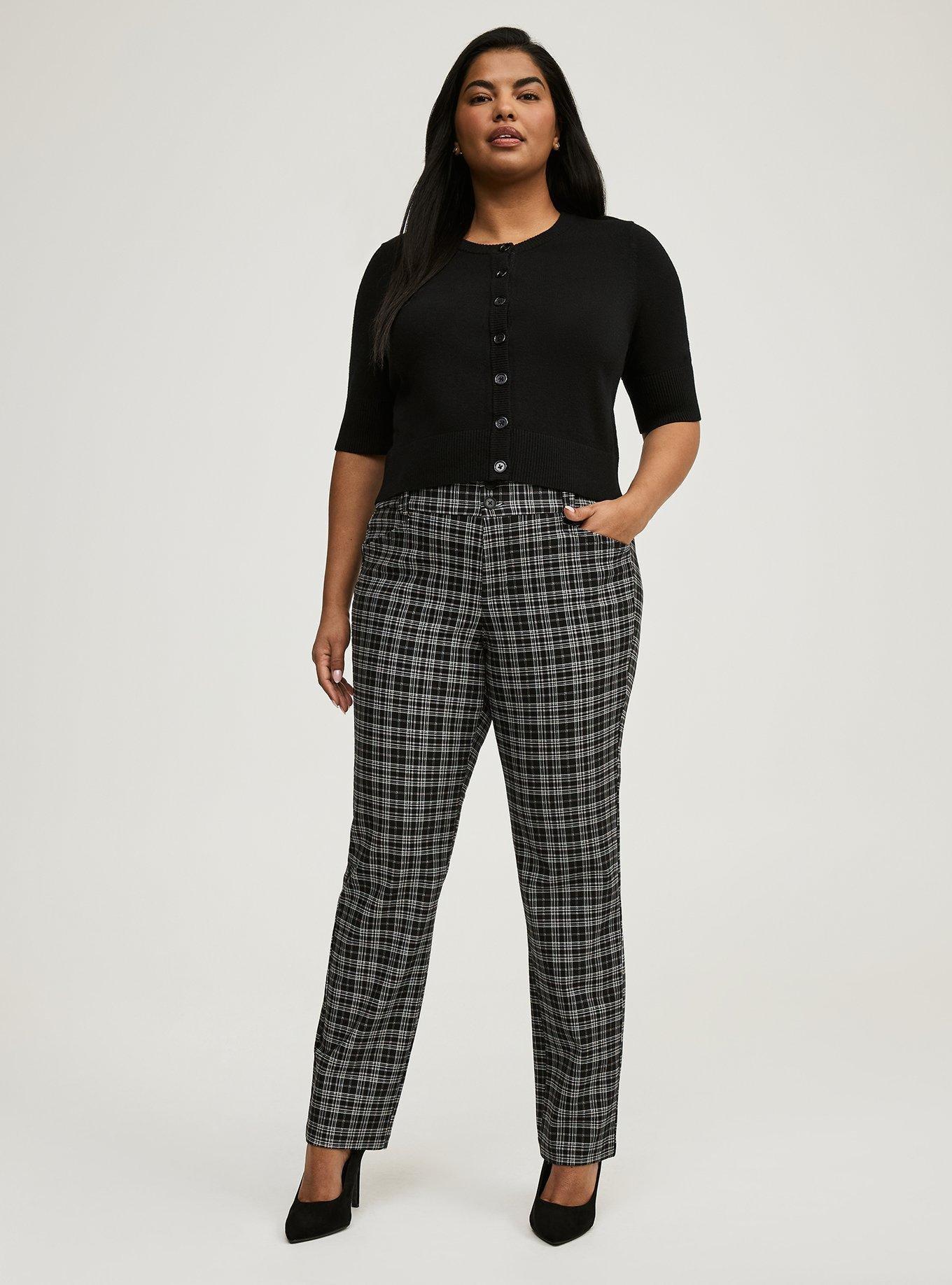 Shop Plus Size Tall Ponte Base Pant in Black