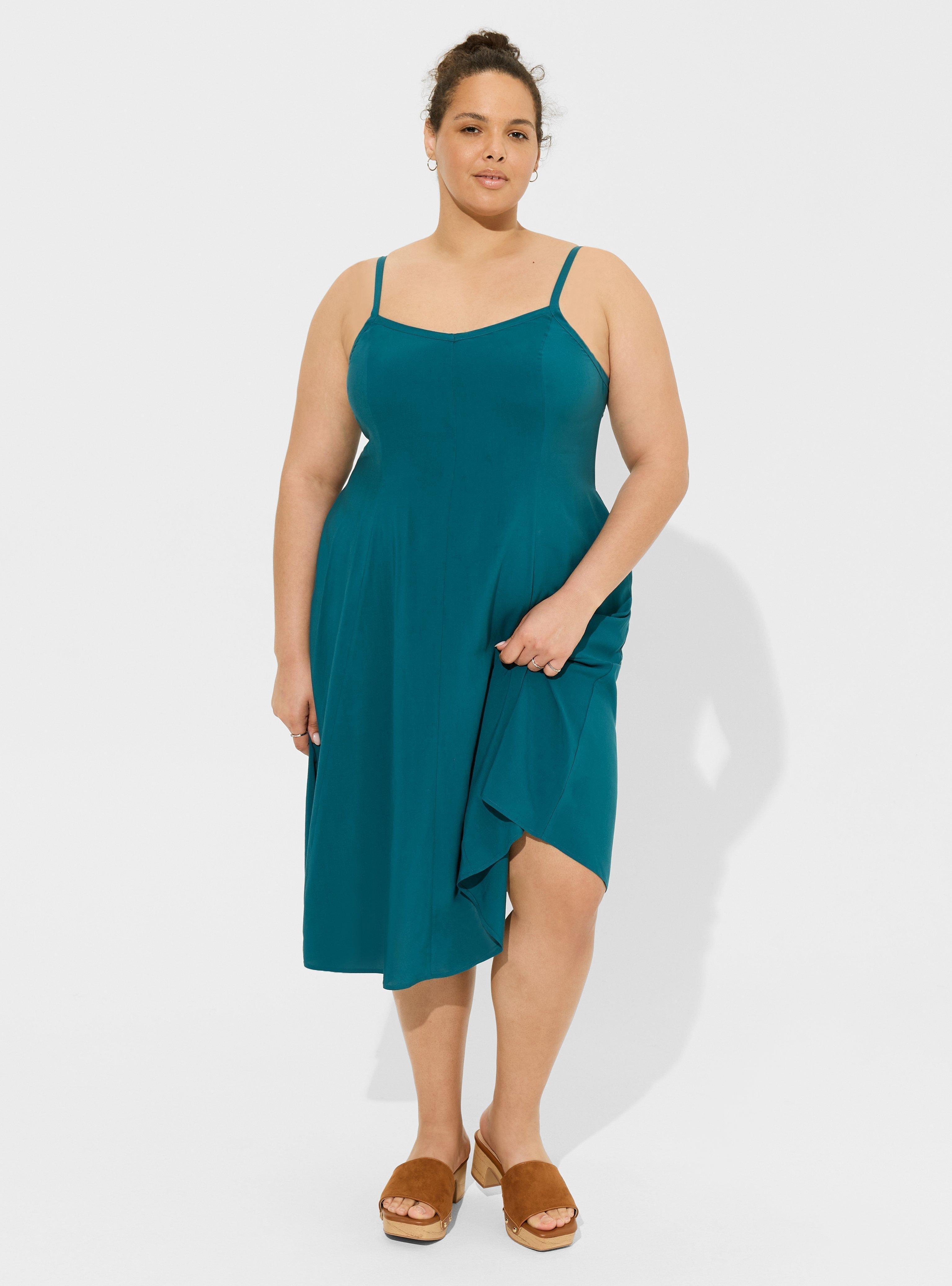 Challis Fit and Flare Sleeveless Dress
