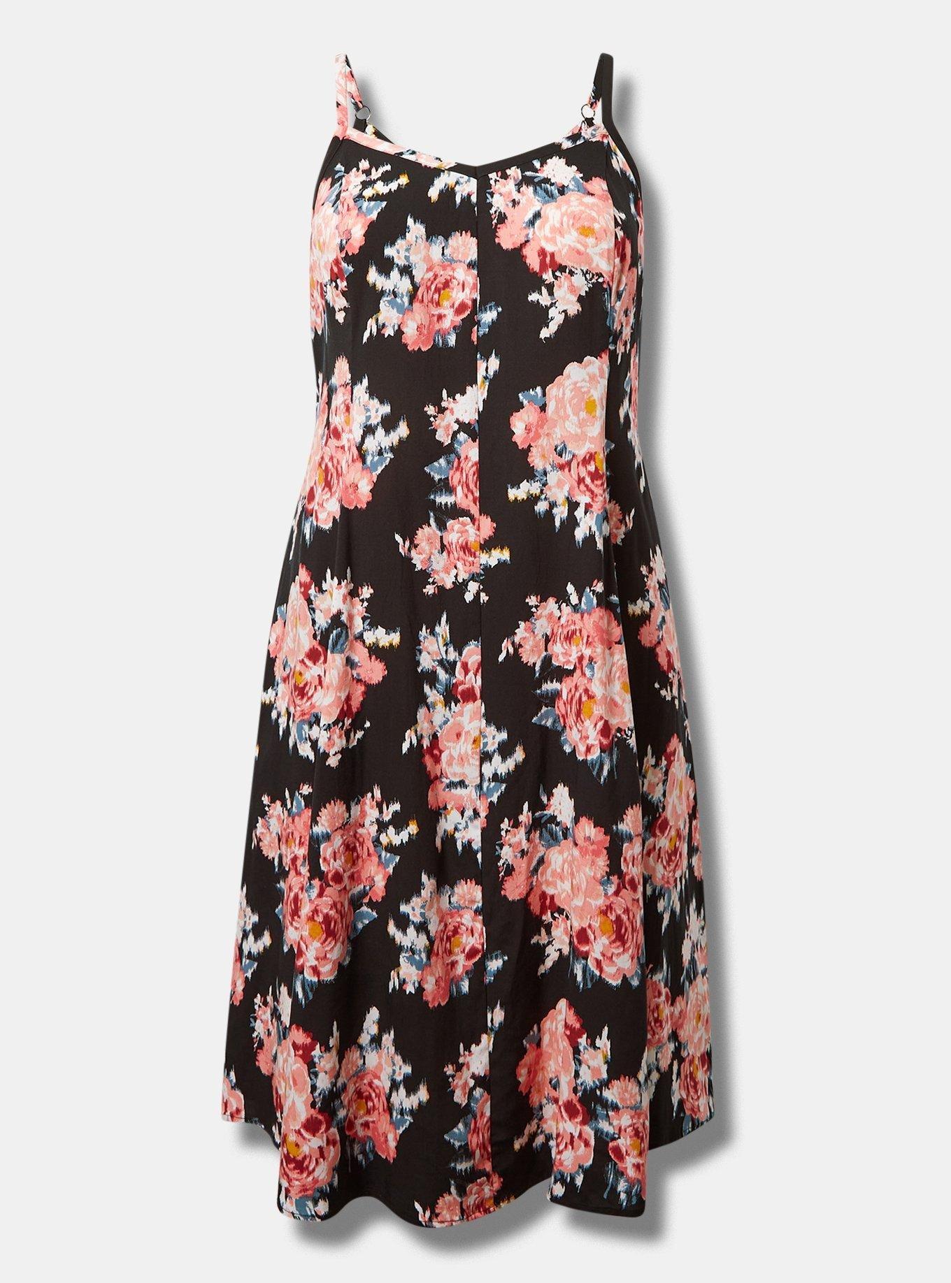 Plus floral prince line sleeveless dress, Fashion Bug