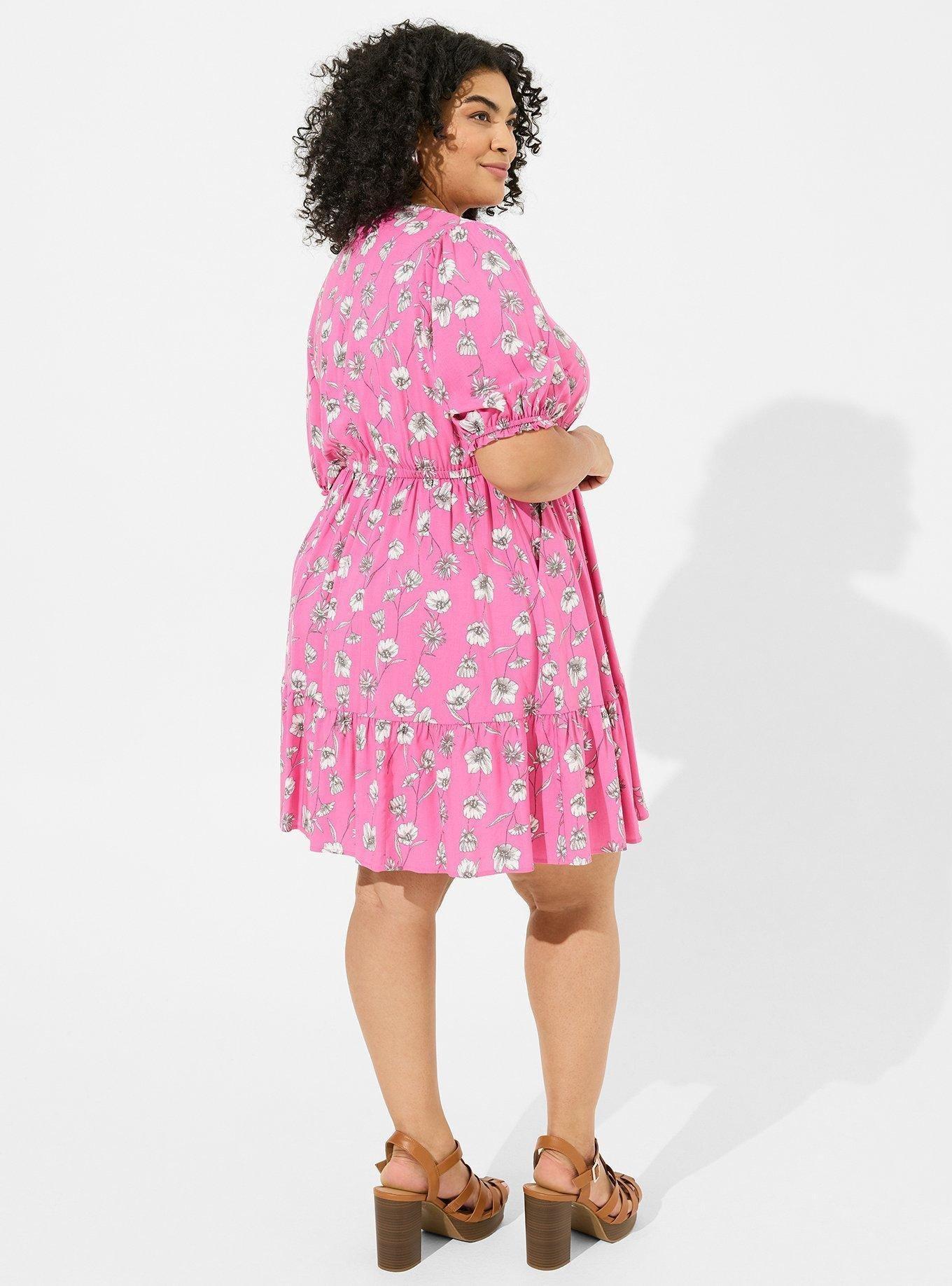 Torrid pink best sale floral dress