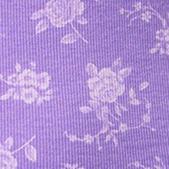 Ribbed Henley Long Sleeve Top, GARDEN FLORAL HYACINTH, swatch