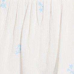 Embroidered Smocked Crop Blouse, DITSY FLORAL, swatch