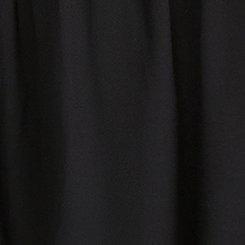 Challis Cold Shoulder Smocked Blouse, DEEP BLACK, swatch