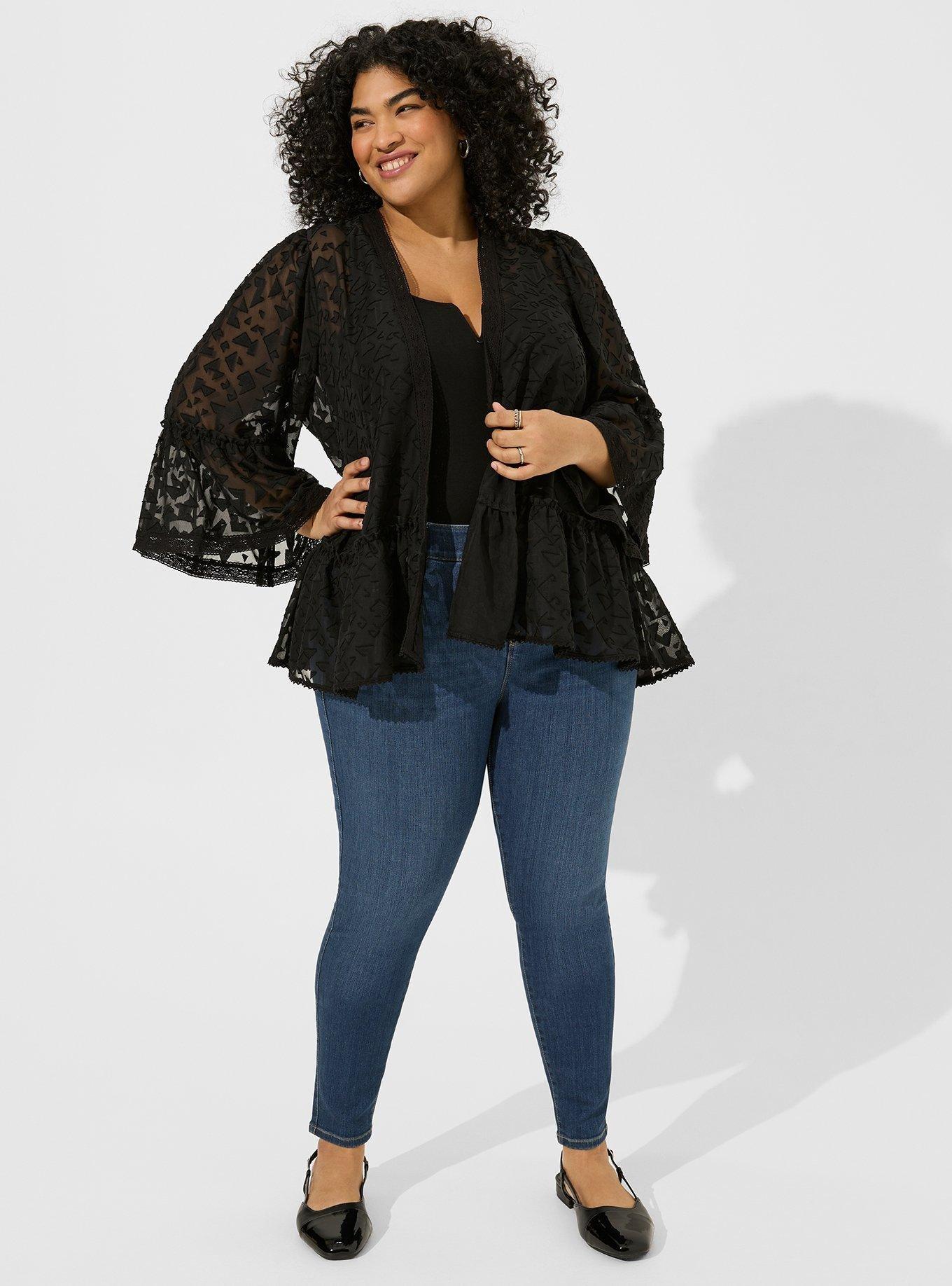 Flouncy Short Ruffle Kimono